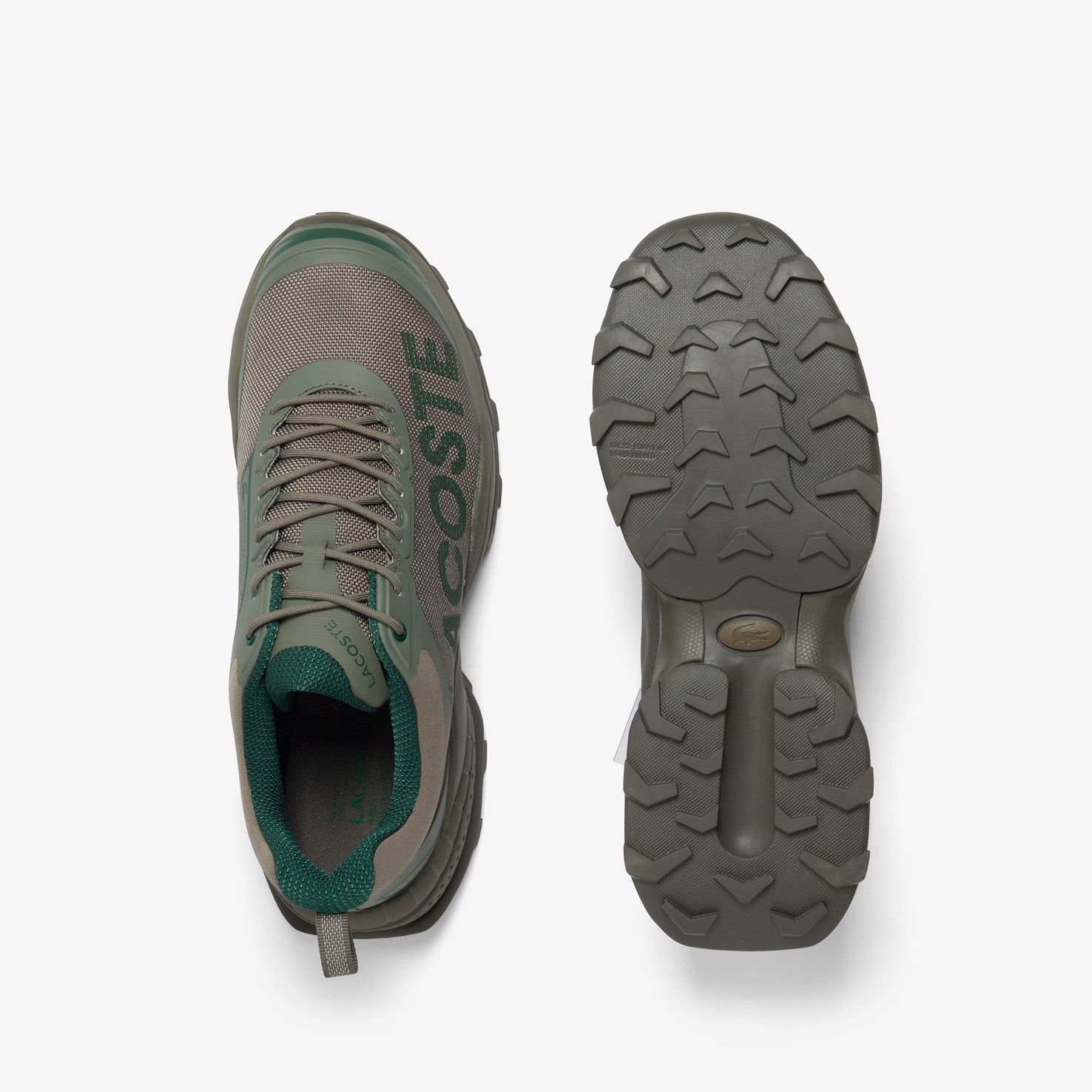 Мужские кеды Lacoste LGUARD BRKR CTT 225 1 SMA 750SMA0128 хаки  Фото 4