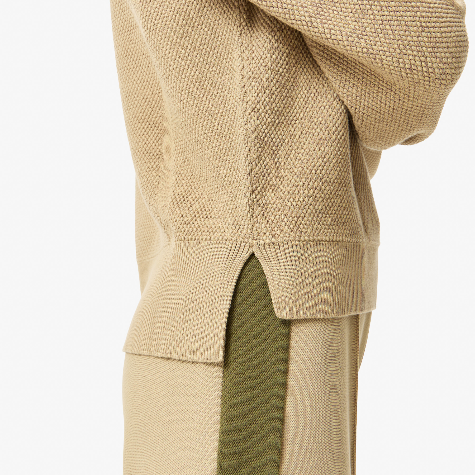 Женский свитер Lacoste RELAXED FIT AF2637 бежевый  Фото 4