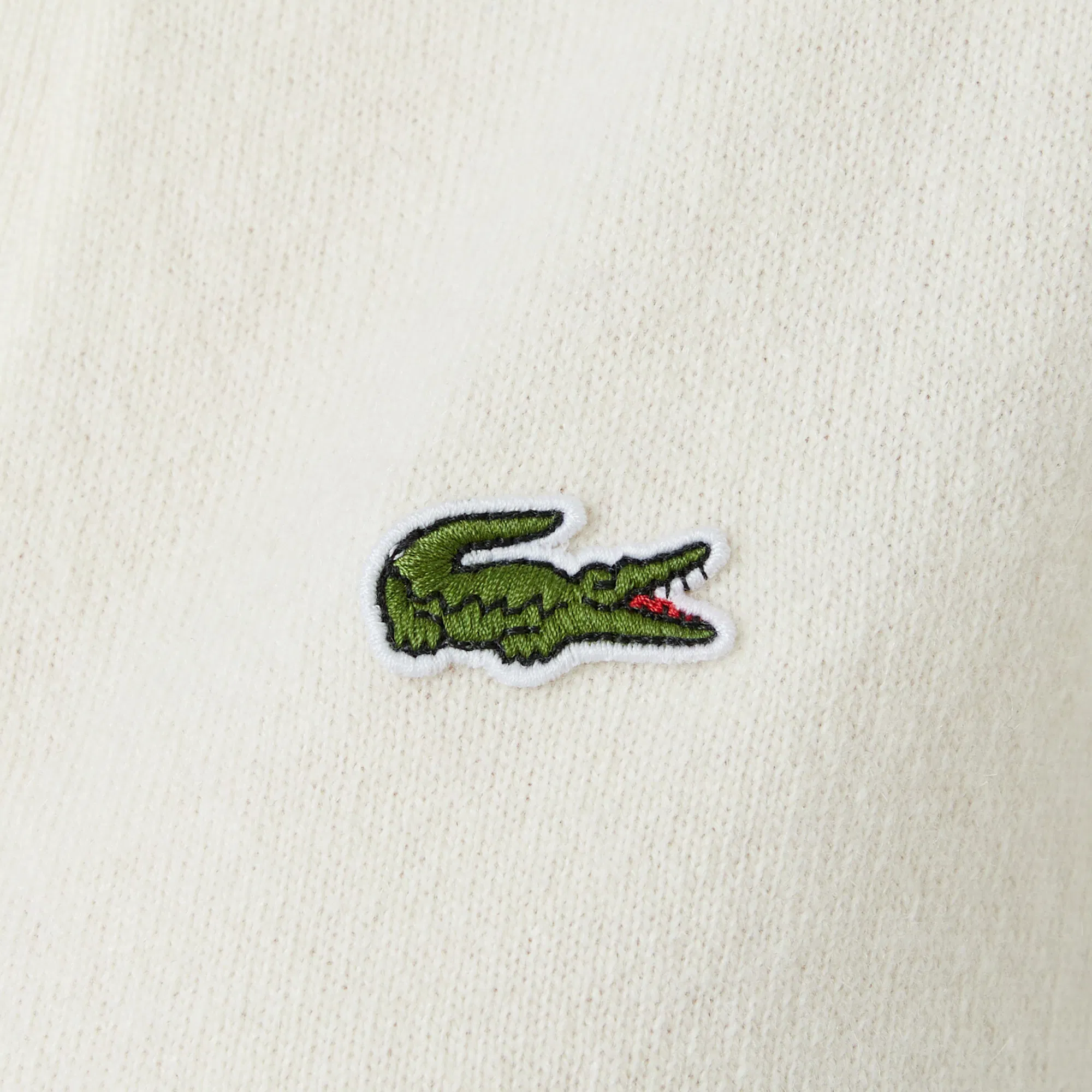 Женский шерстяной свитер Lacoste AF2638 белый  Фото 4