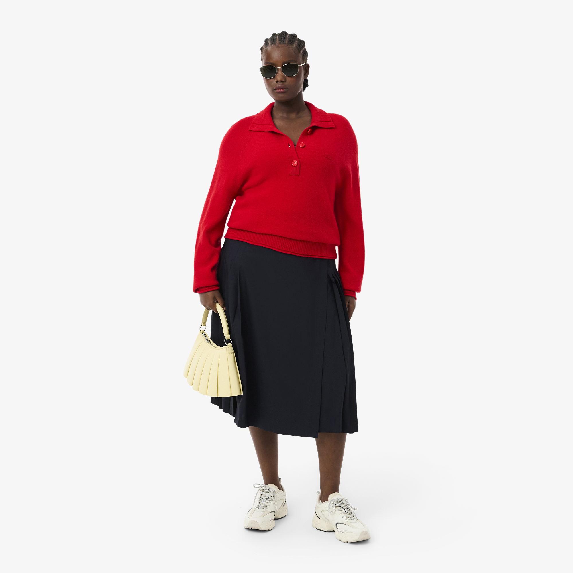 Женский свитер Lacoste AF4010 красный  Фото 5