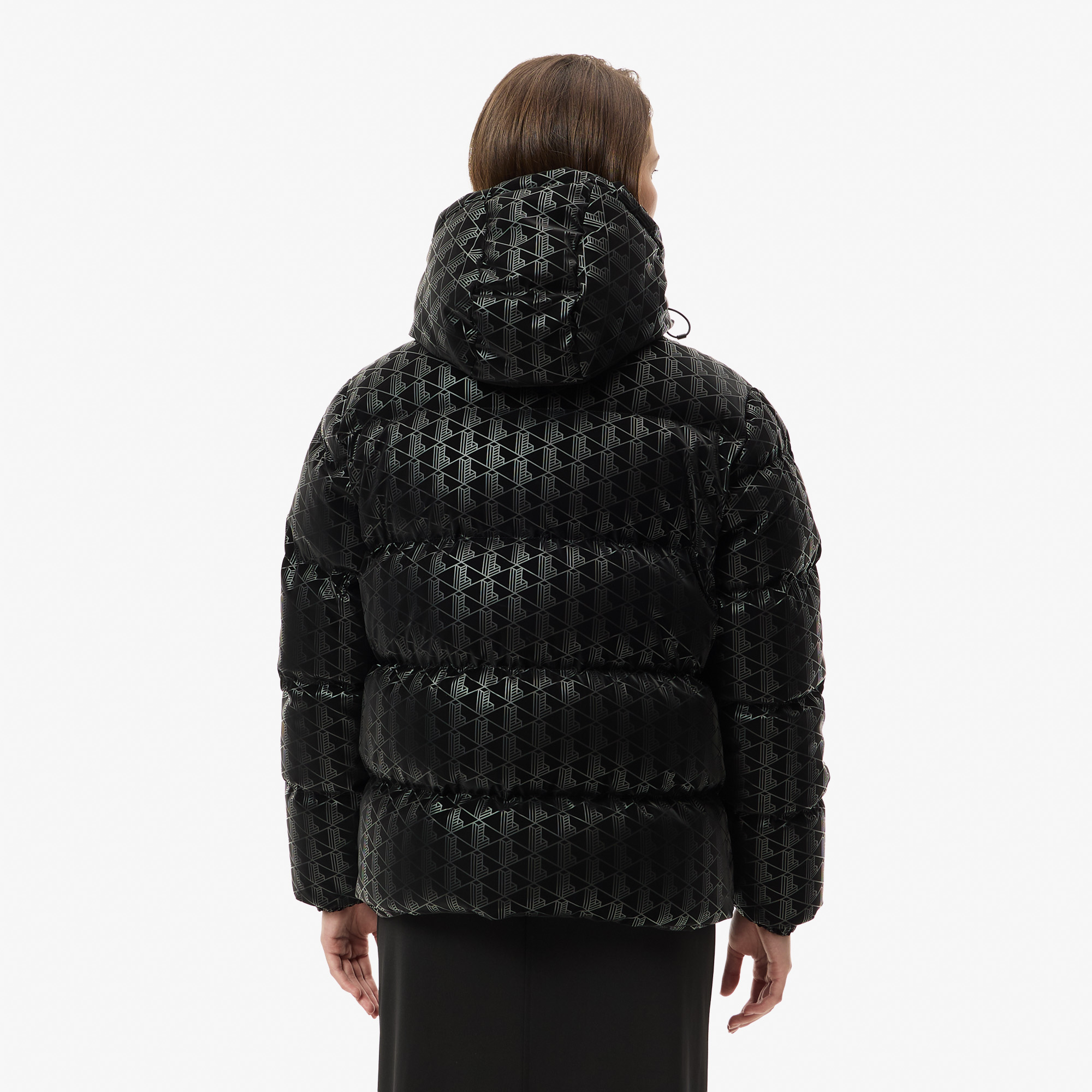 Женский короткий пуховик Lacoste BF2604R чёрный  Фото 2