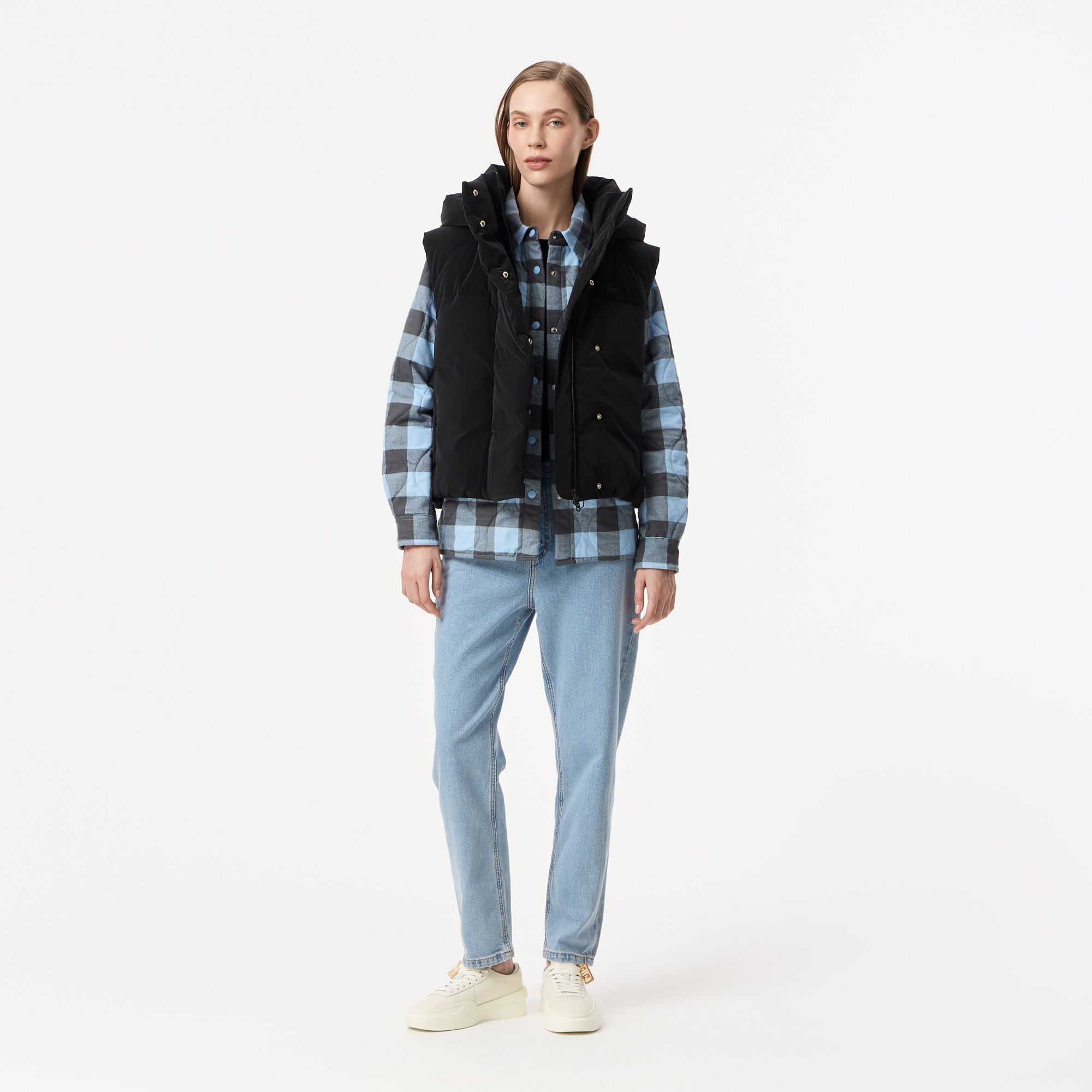 Женский жилет Lacoste с капюшоном