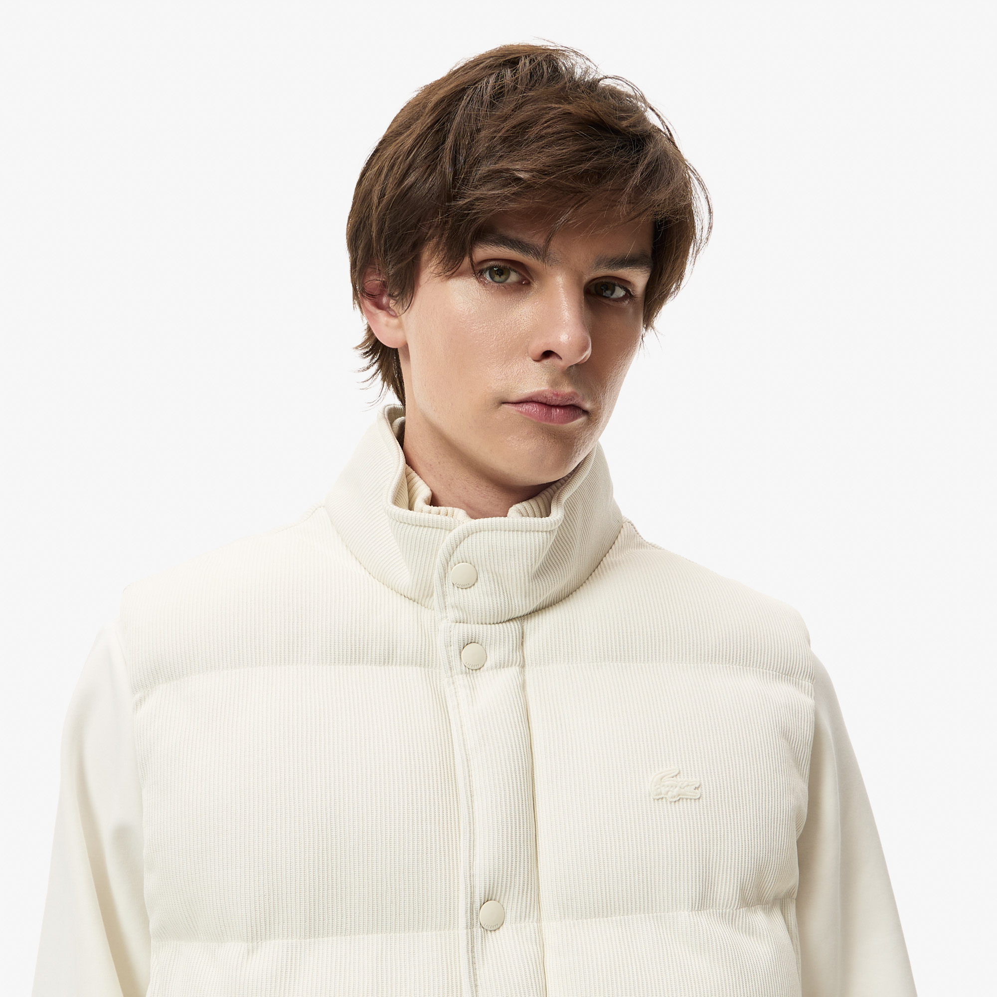 Мужская куртка Lacoste BH2627 молочный  Фото 3