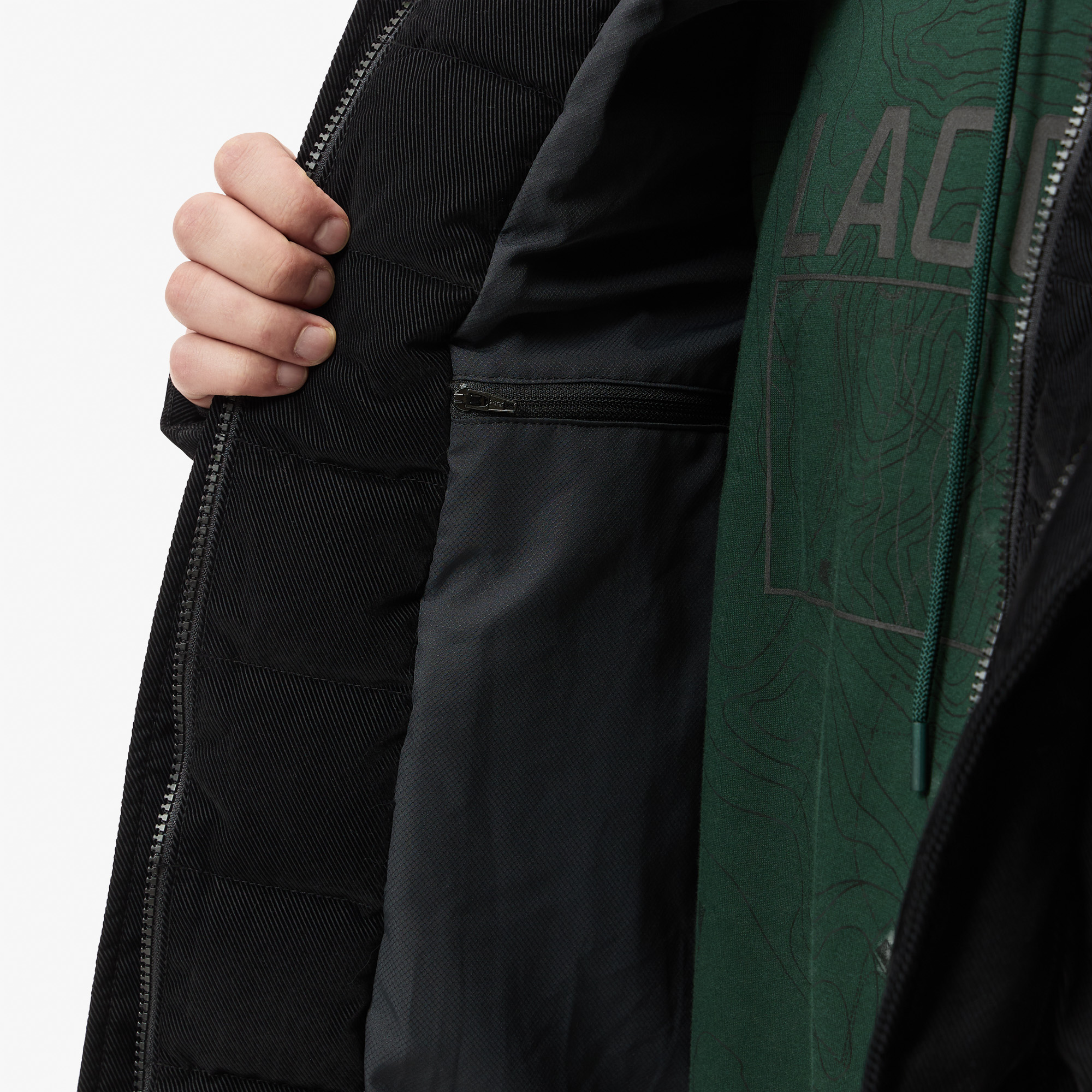 Мужская куртка Lacoste BH2636 чёрный  Фото 5