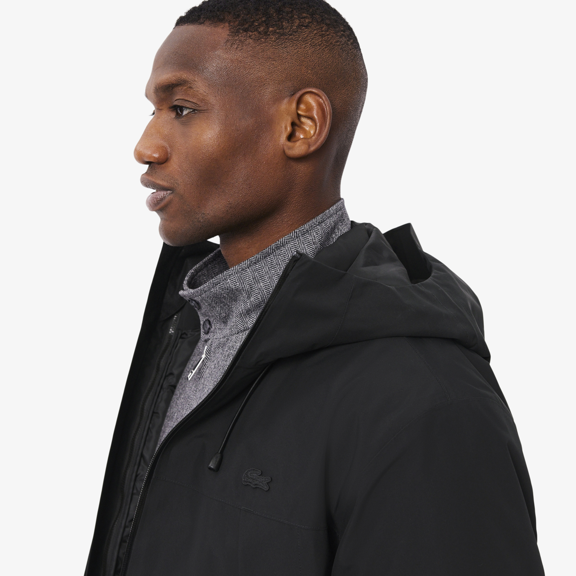 Мужская парка Lacoste BH5095 чёрный  Фото 3