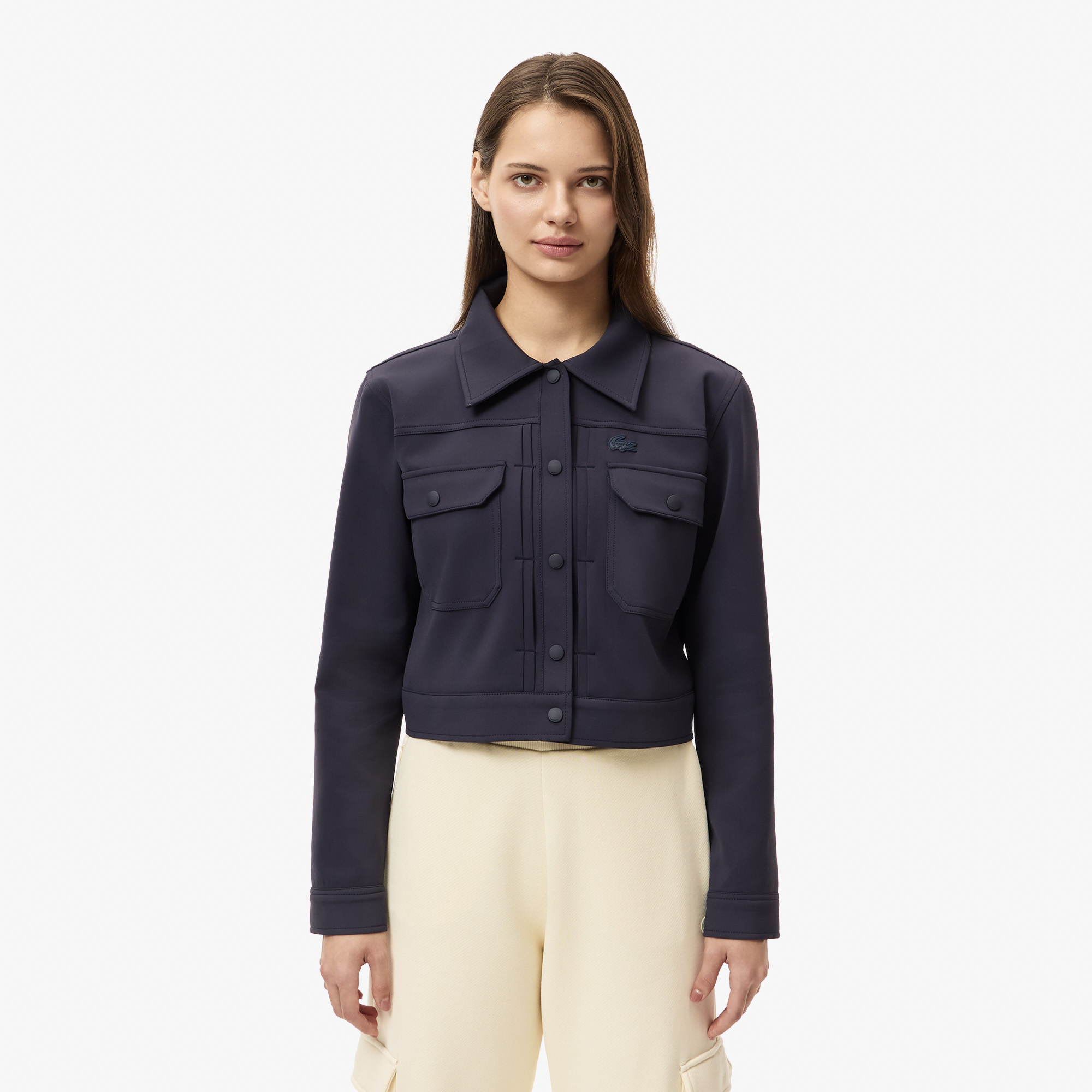 Женская рубашка Lacoste CF2606 синий 