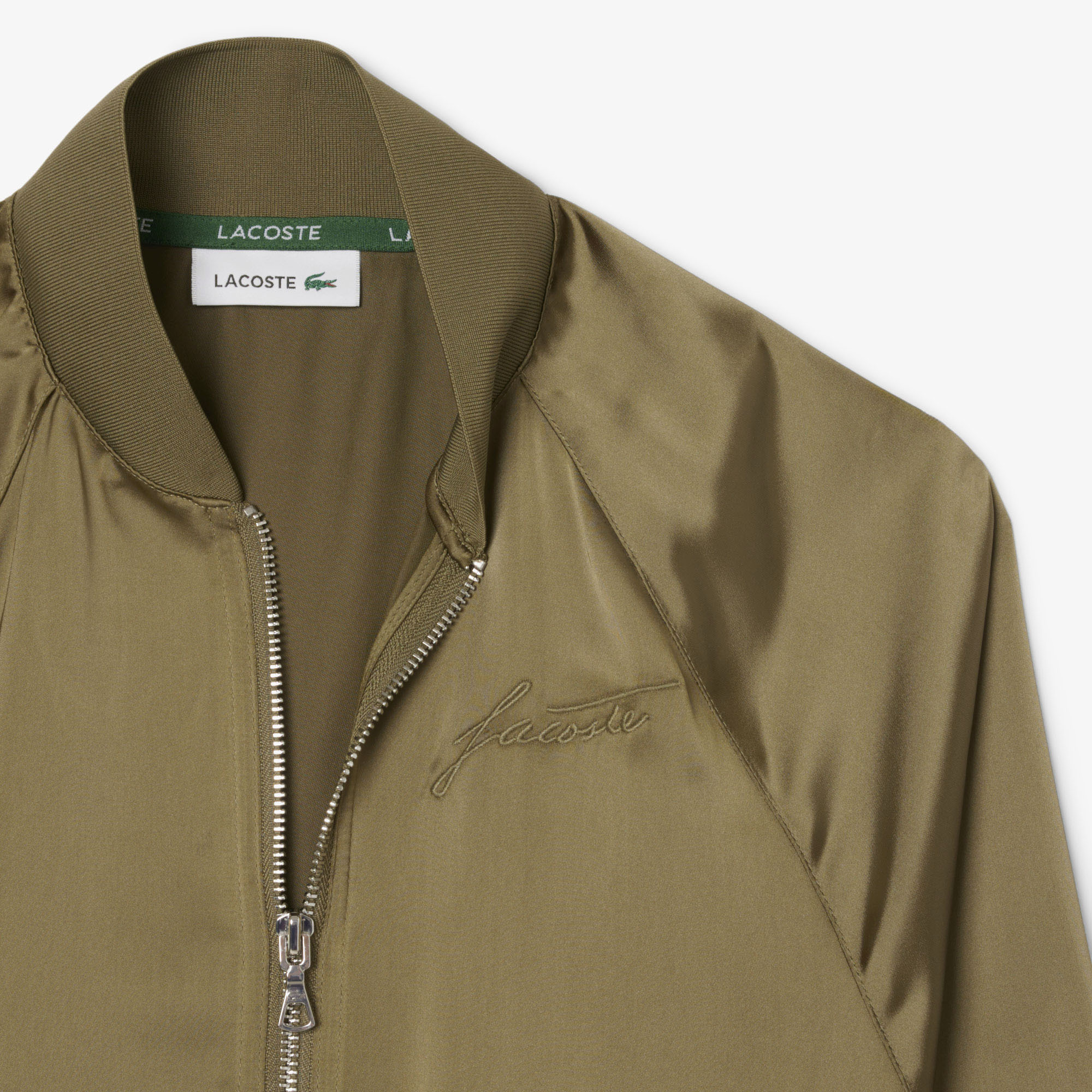 Женская рубашка Lacoste  OVERSIZE FIT CF5318 хаки  Фото 5