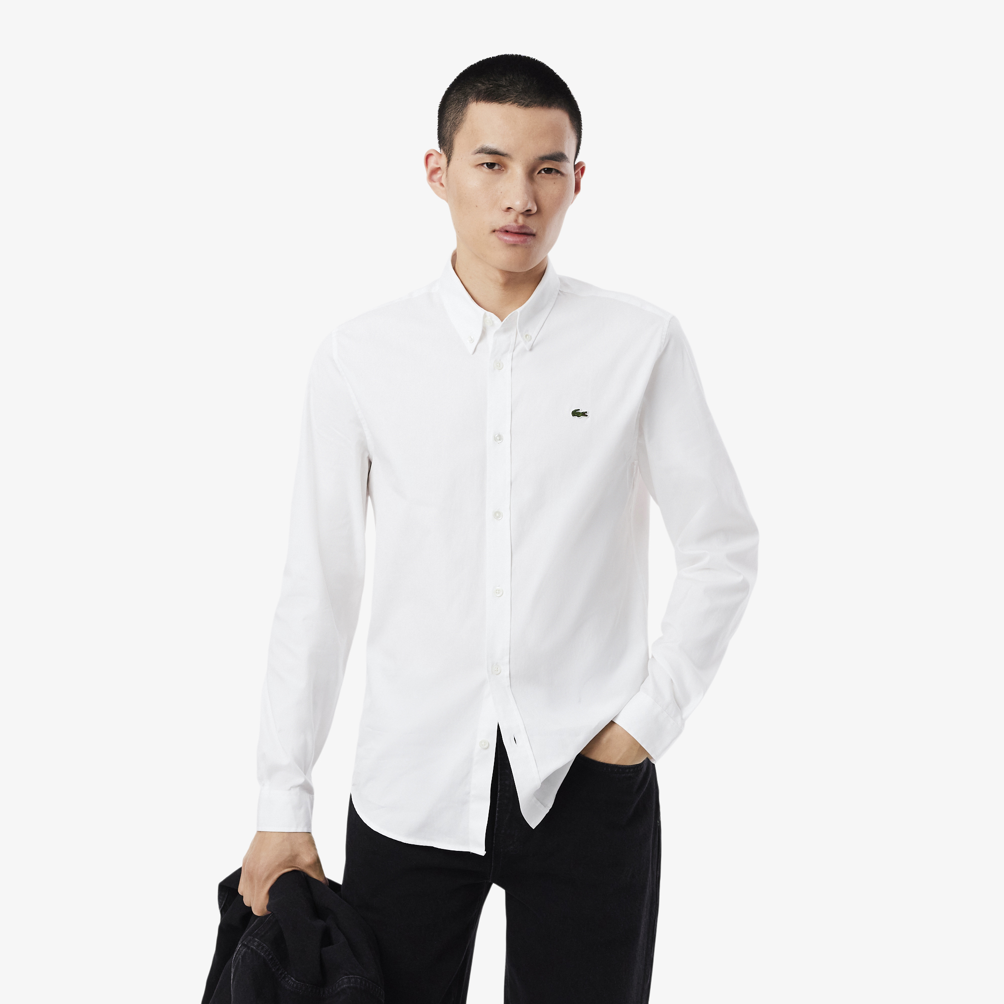 Мужская хлопковая рубашка Lacoste Slim Fit