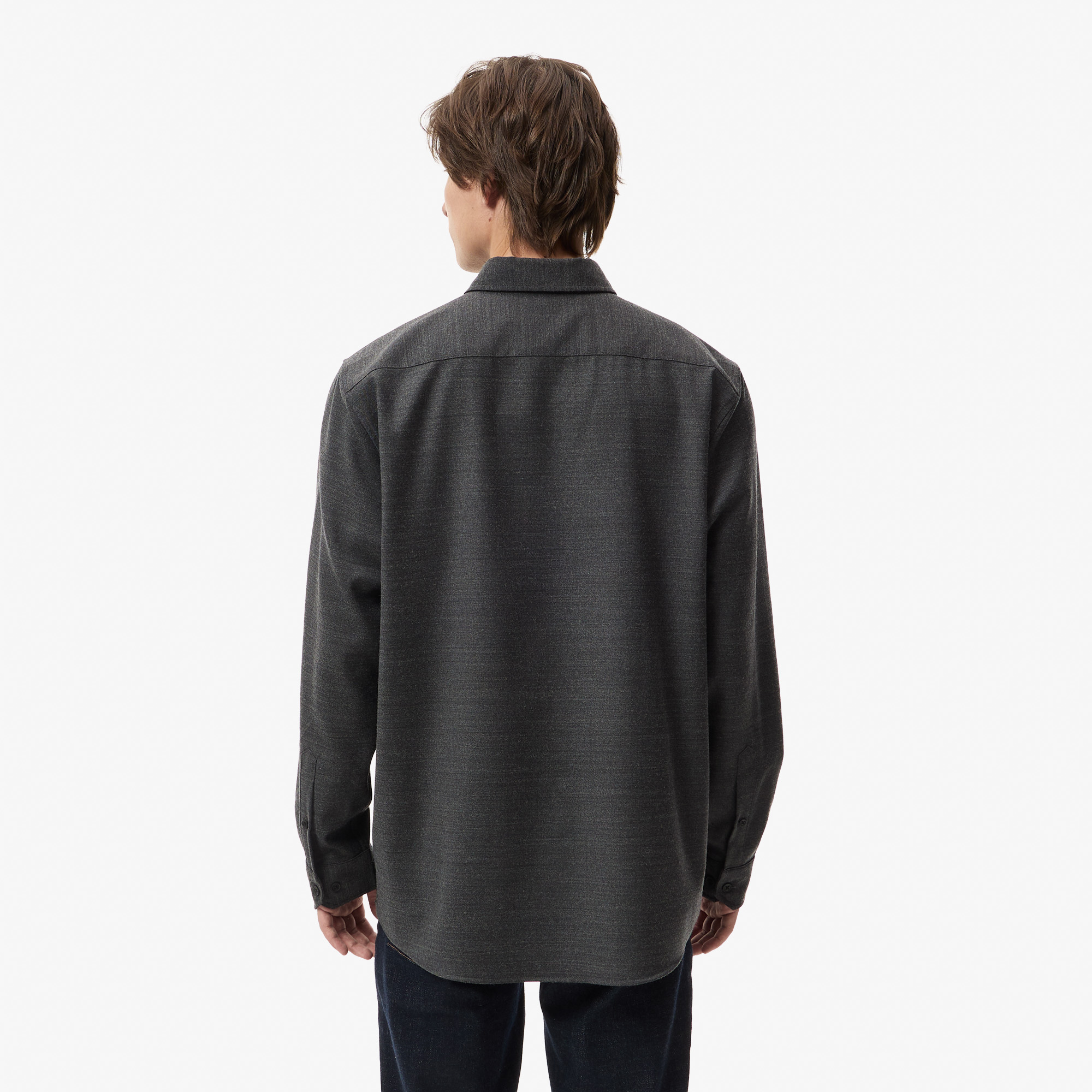 Мужская рубашка Lacoste  REGULAR FIT CH2611 серый  Фото 2