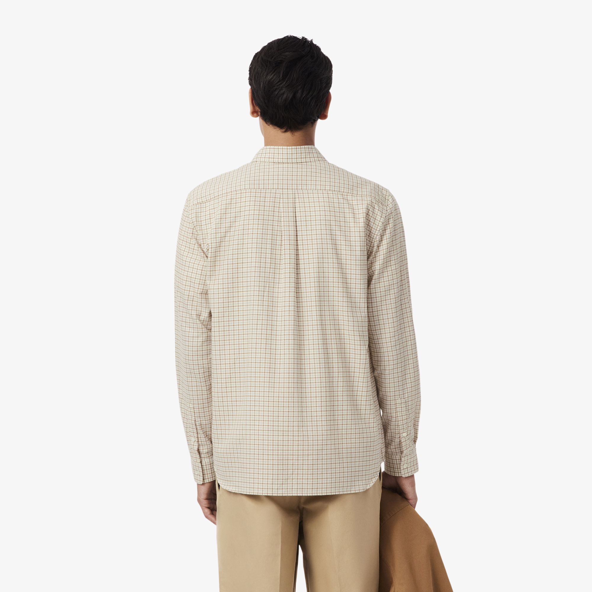 Мужская рубашка Lacoste  Regular Fit CH5093 белый  Фото 2