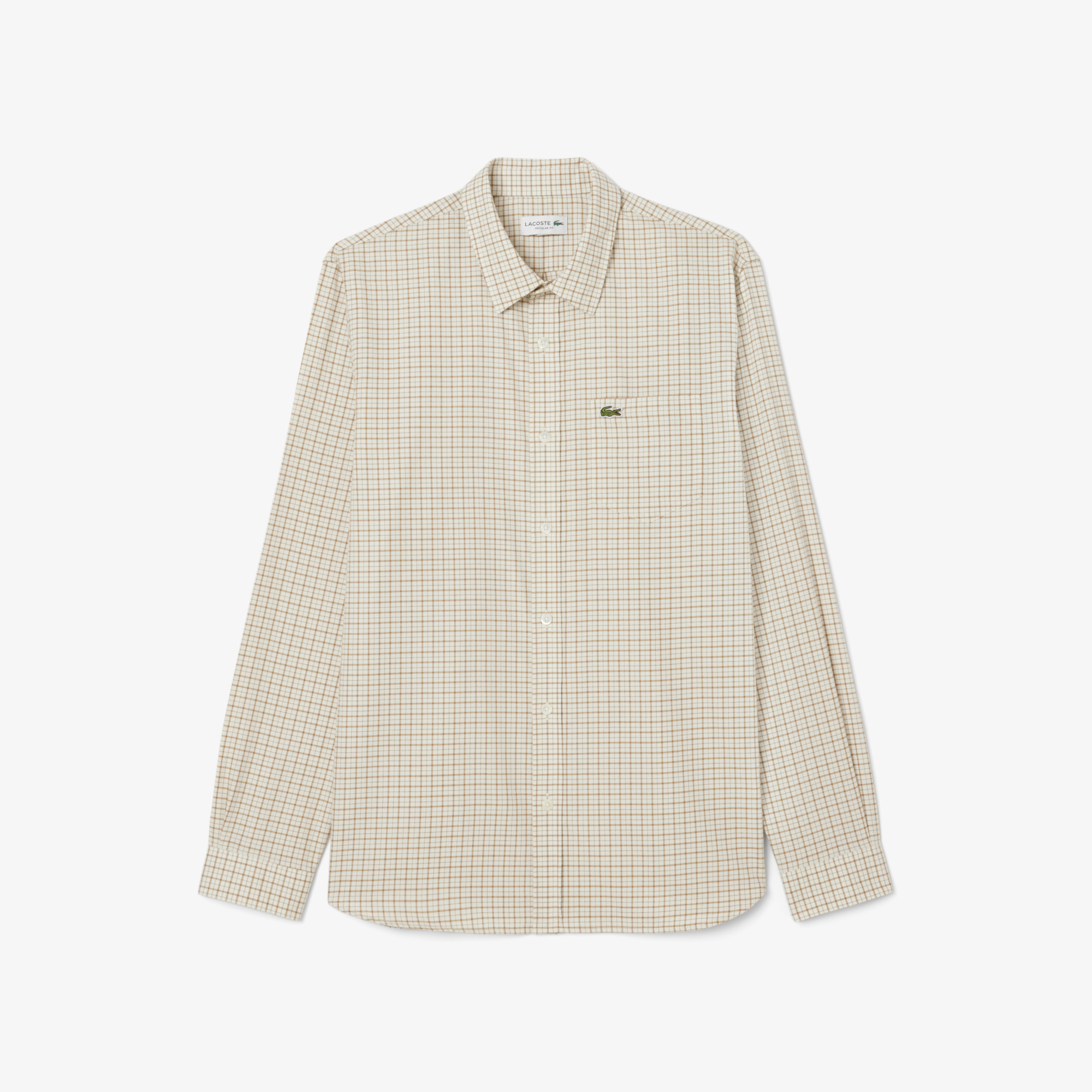 Мужская рубашка Lacoste  Regular Fit CH5093 белый  Фото 4