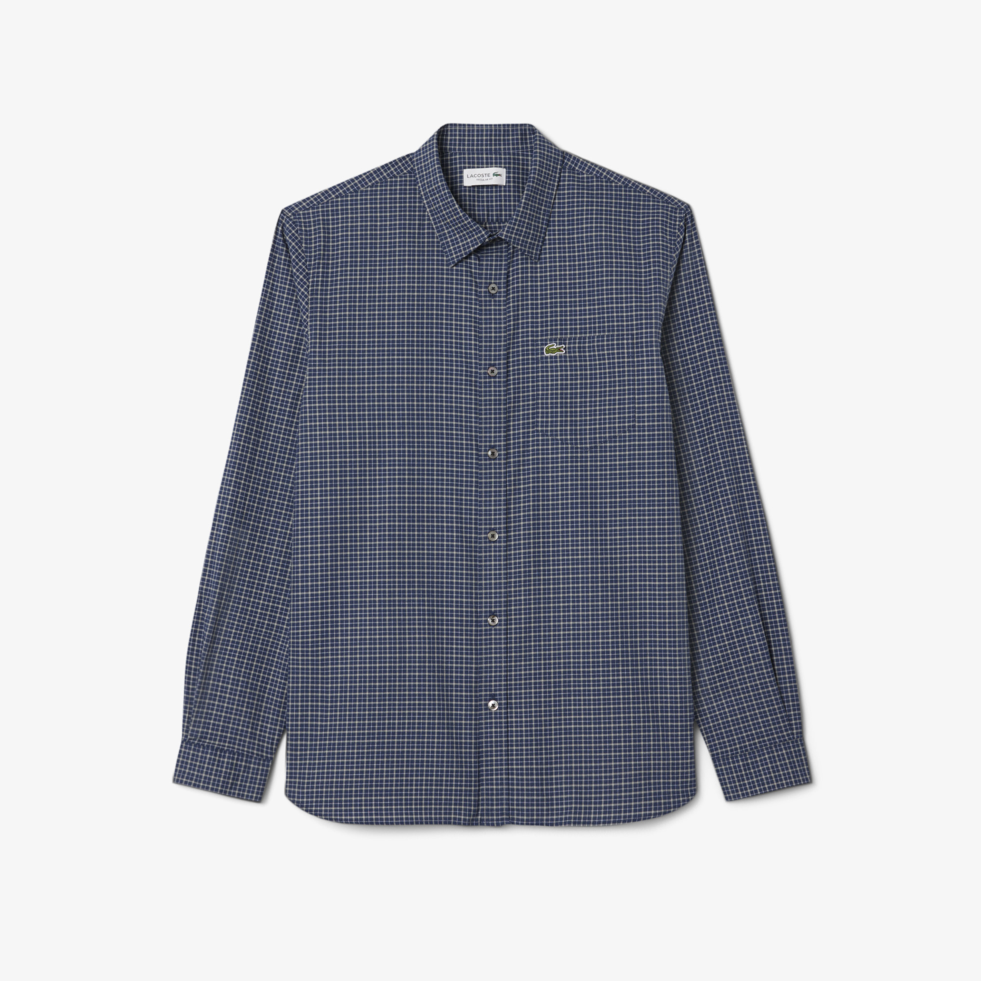 Мужская рубашка Lacoste  Regular Fit CH5093 темно-синий  Фото 4