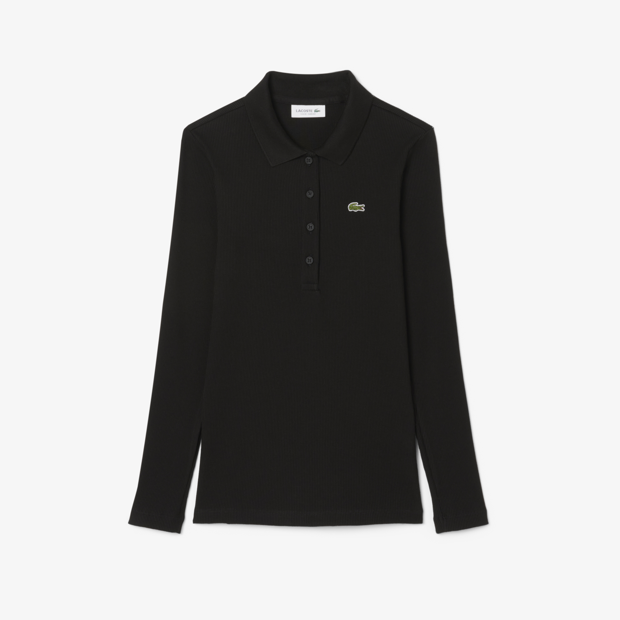 Женское поло Lacoste Slim Fit L.12.D DF5281 чёрный  Фото 4