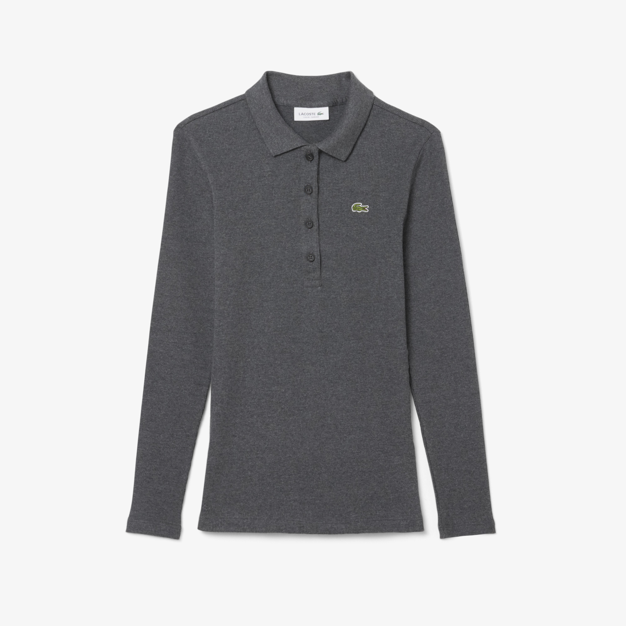 Женское поло Lacoste Slim Fit L.12.D DF5281 серый  Фото 4