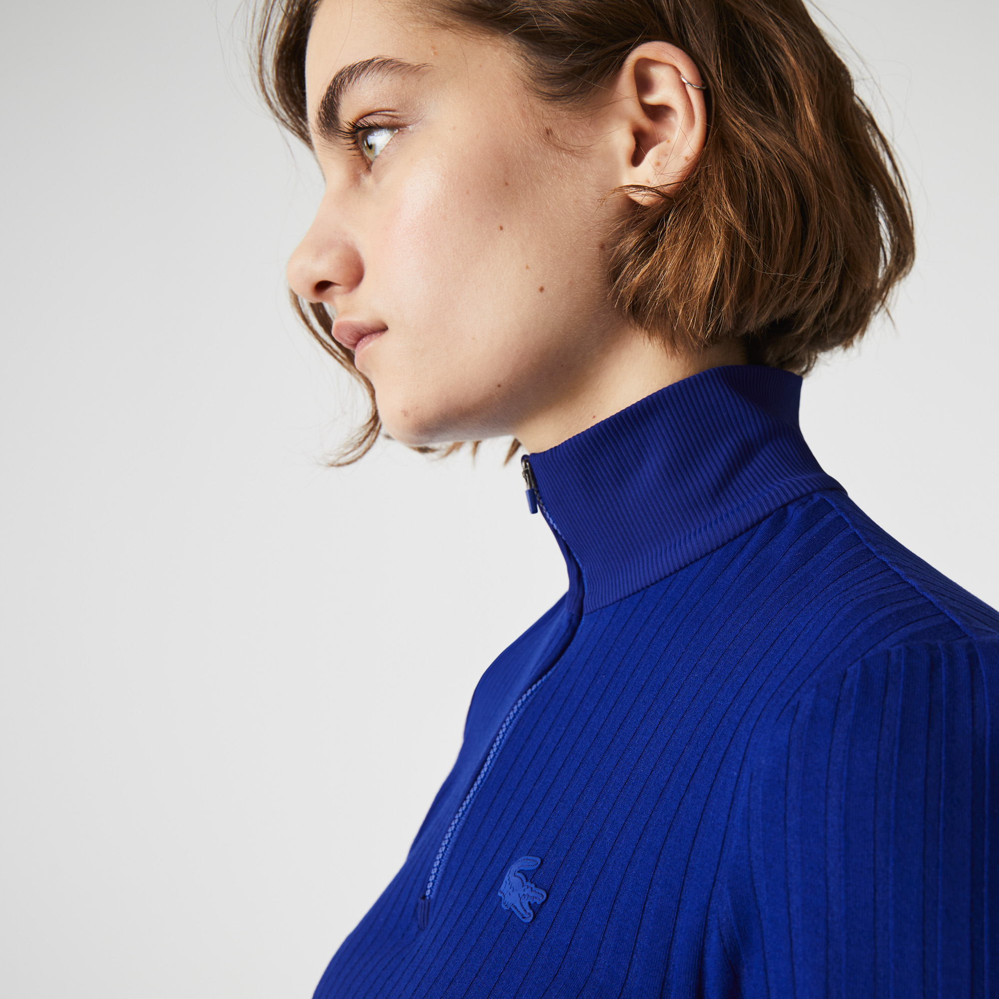 фото Женское поло lacoste slim fit