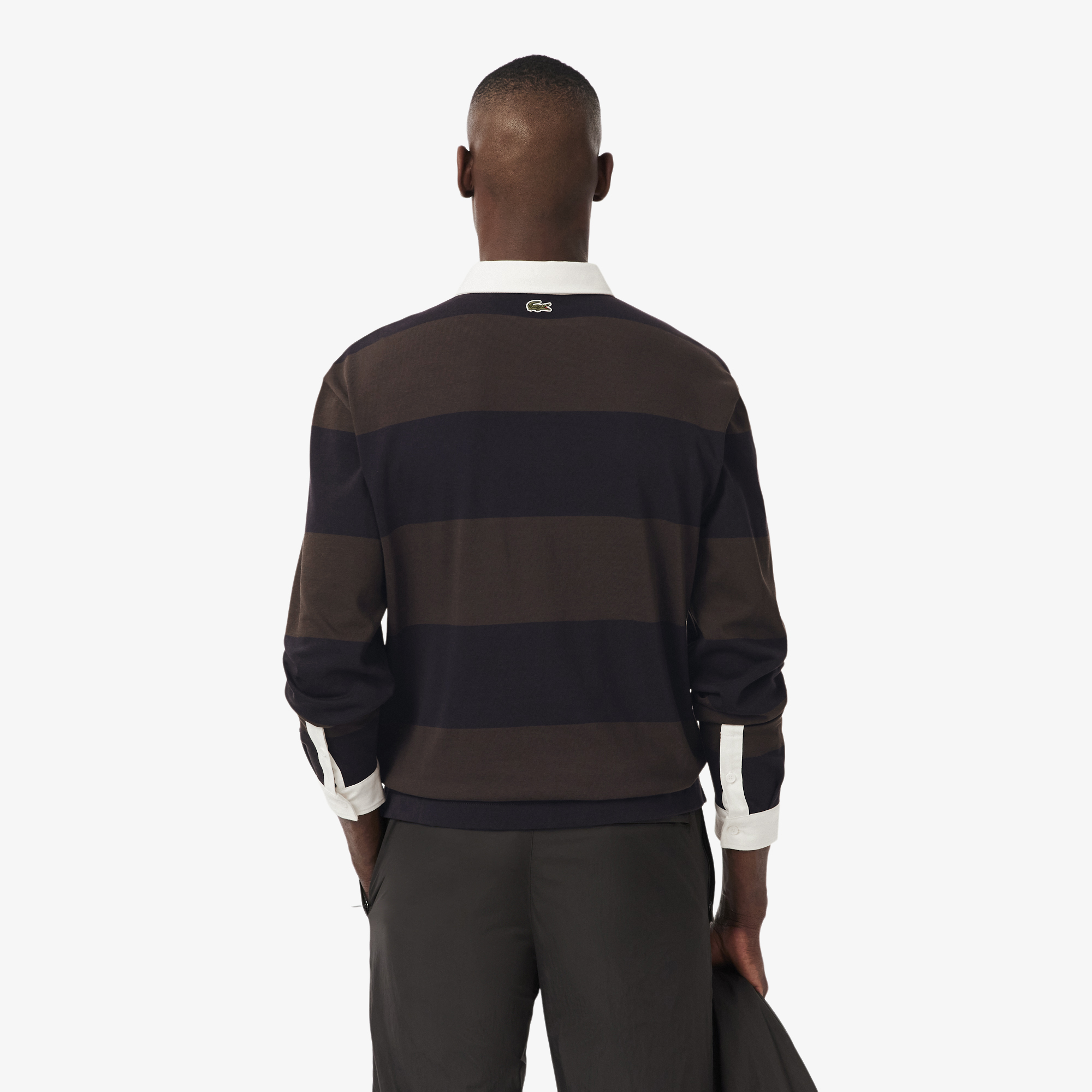 Мужское поло-регби Lacoste RELAXED FIT KH5916 синий  Фото 2