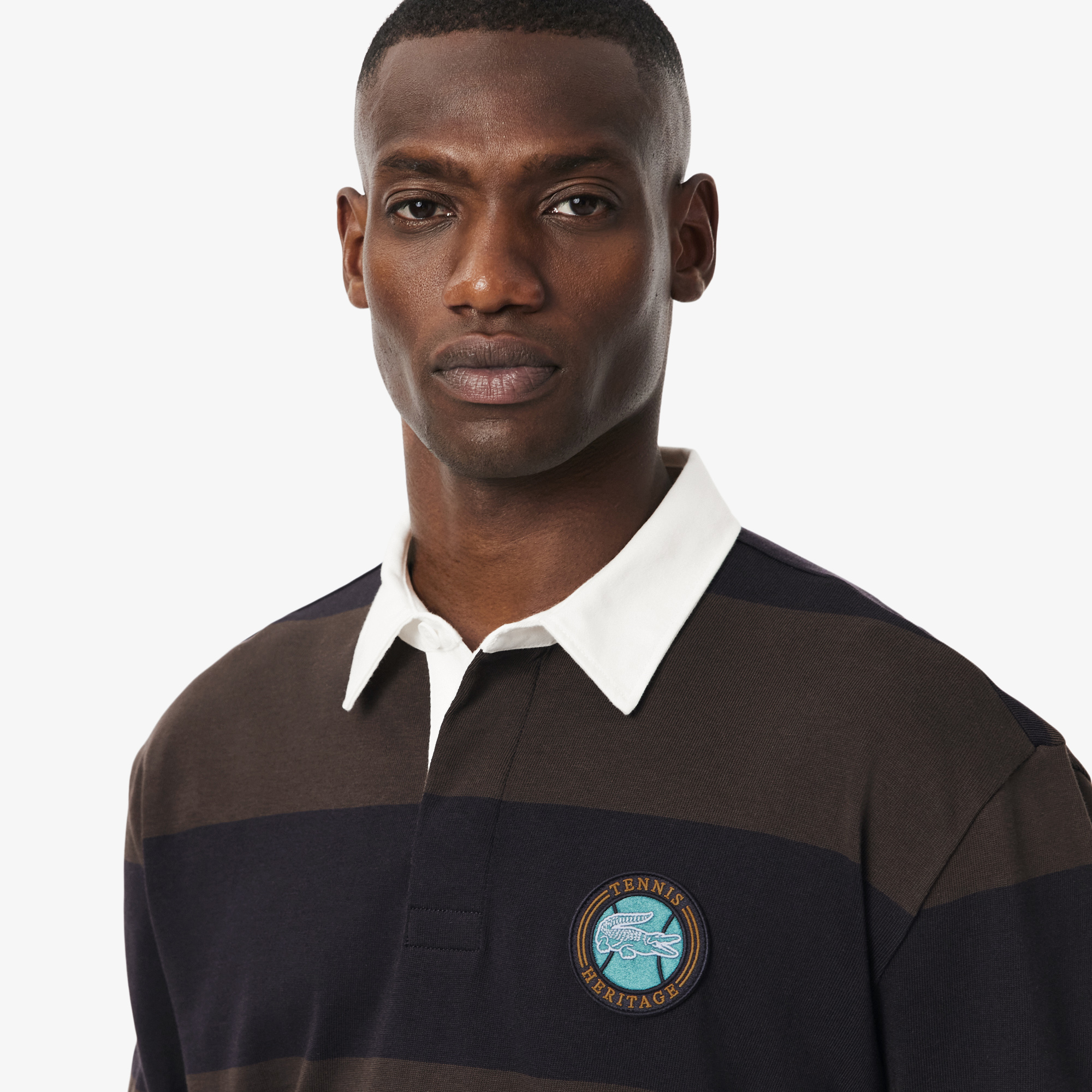 Мужское поло-регби Lacoste RELAXED FIT KH5916 синий  Фото 3