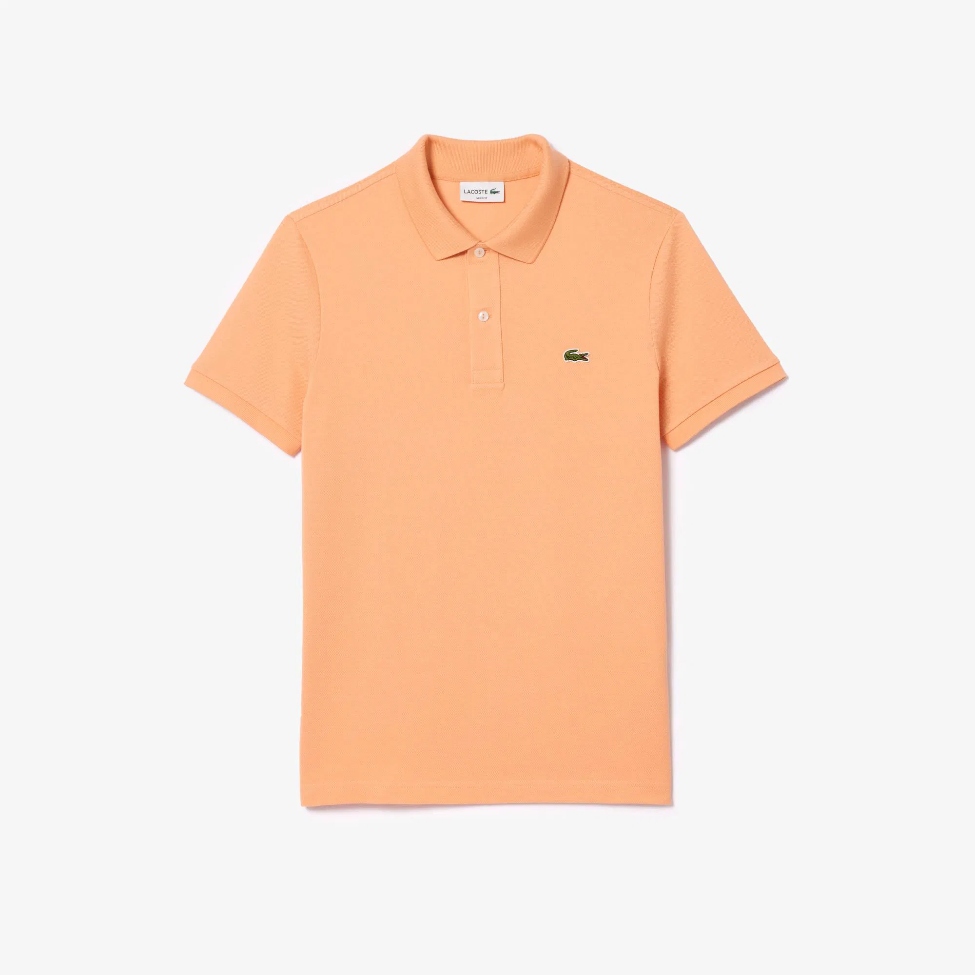Мужское поло Lacoste L.12.12 Slim Fit PH4012 оранжевый  Фото 4