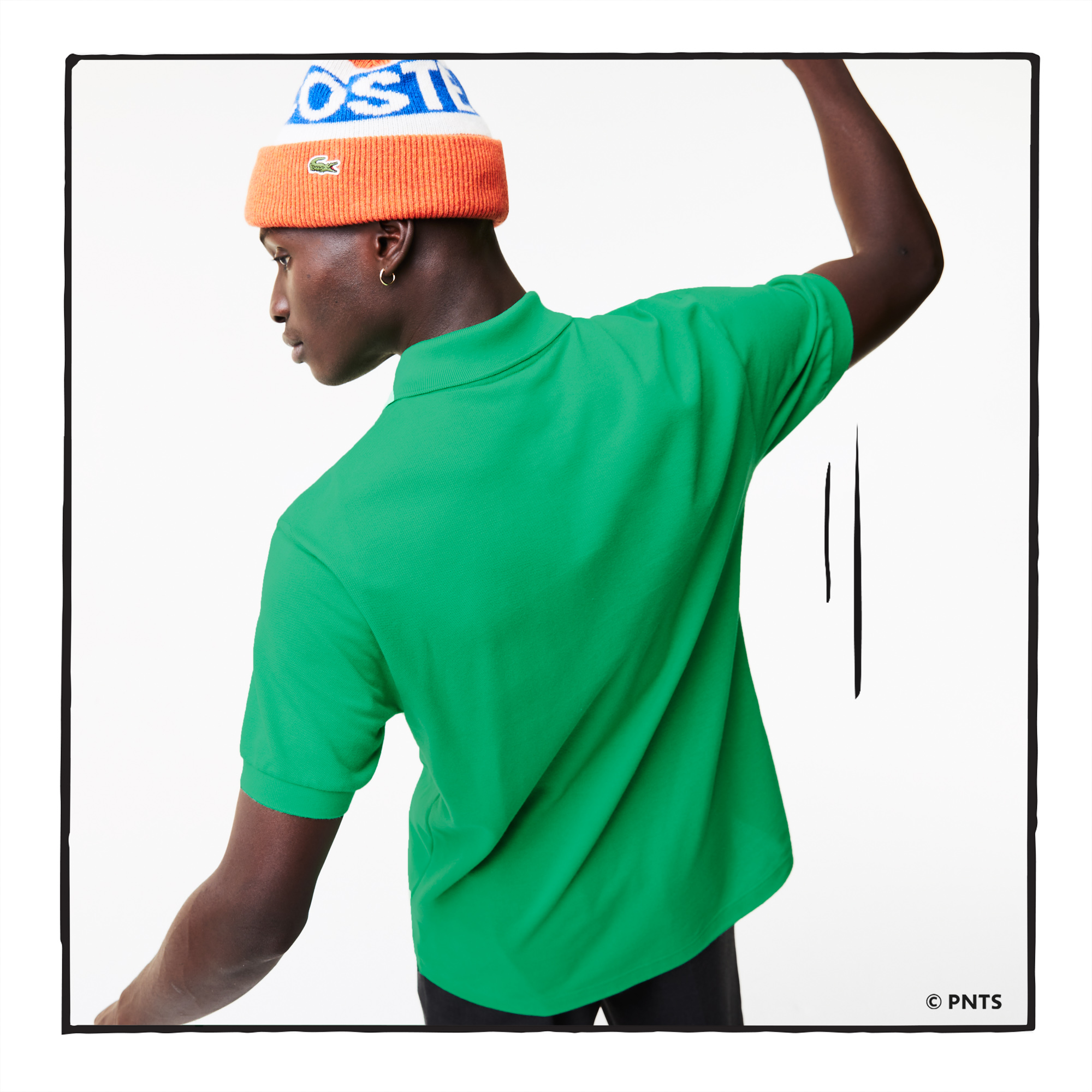 фото Мужское поло lacoste x peanuts relaxed fit