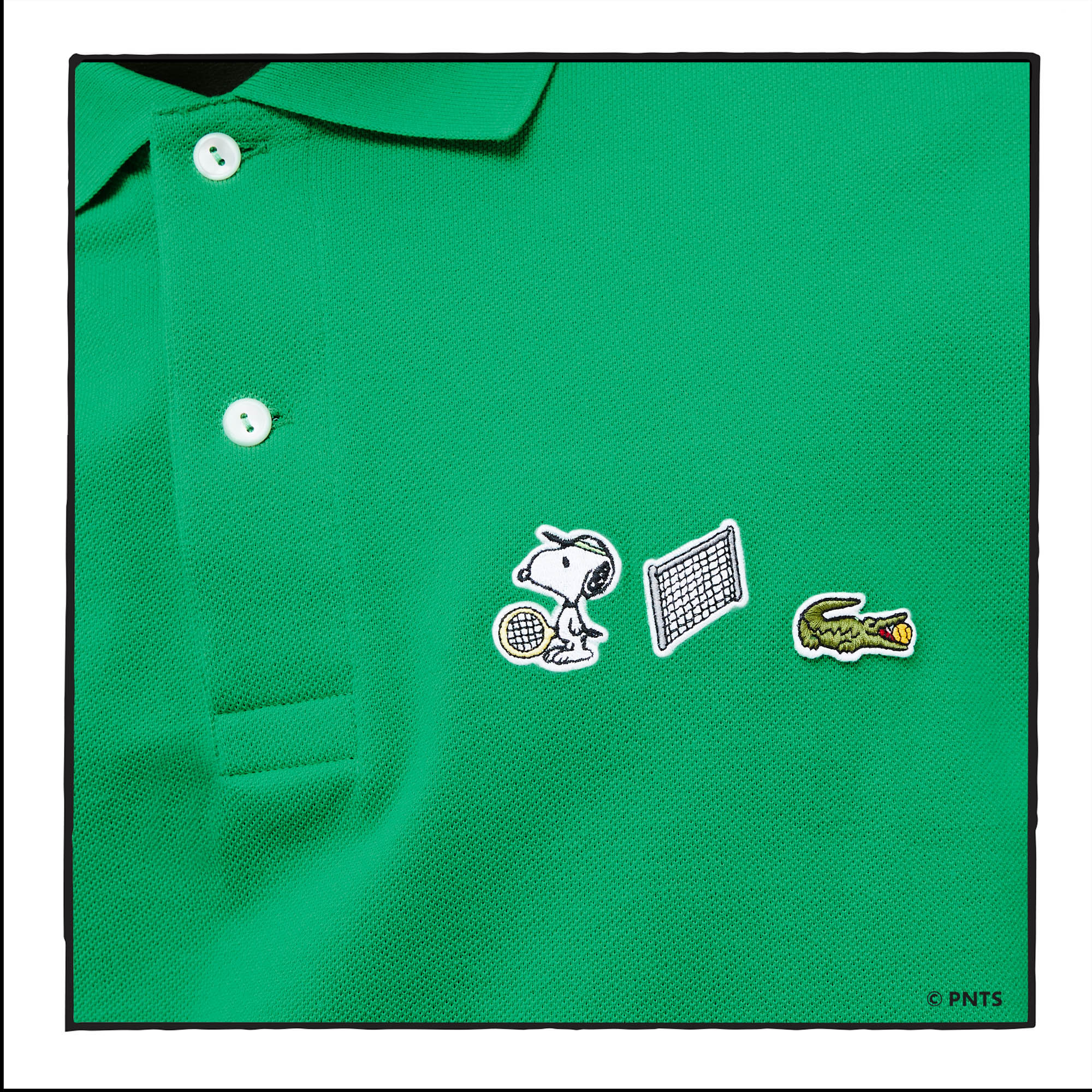 фото Мужское поло lacoste x peanuts relaxed fit
