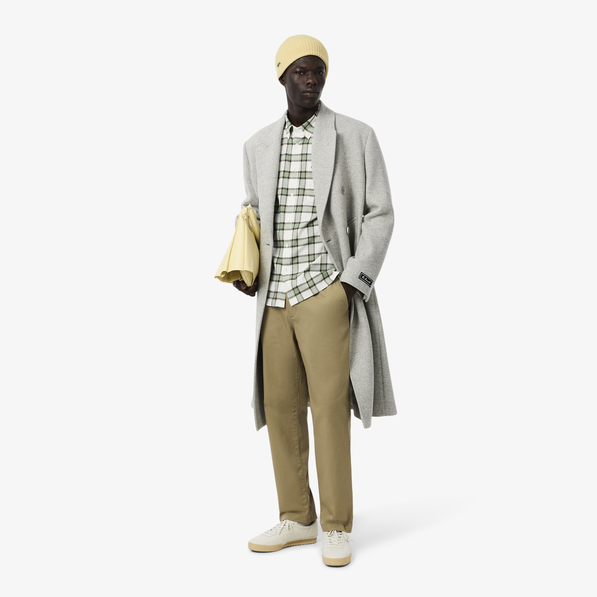 фото Шерстяная шапка lacoste unisex в рубчик