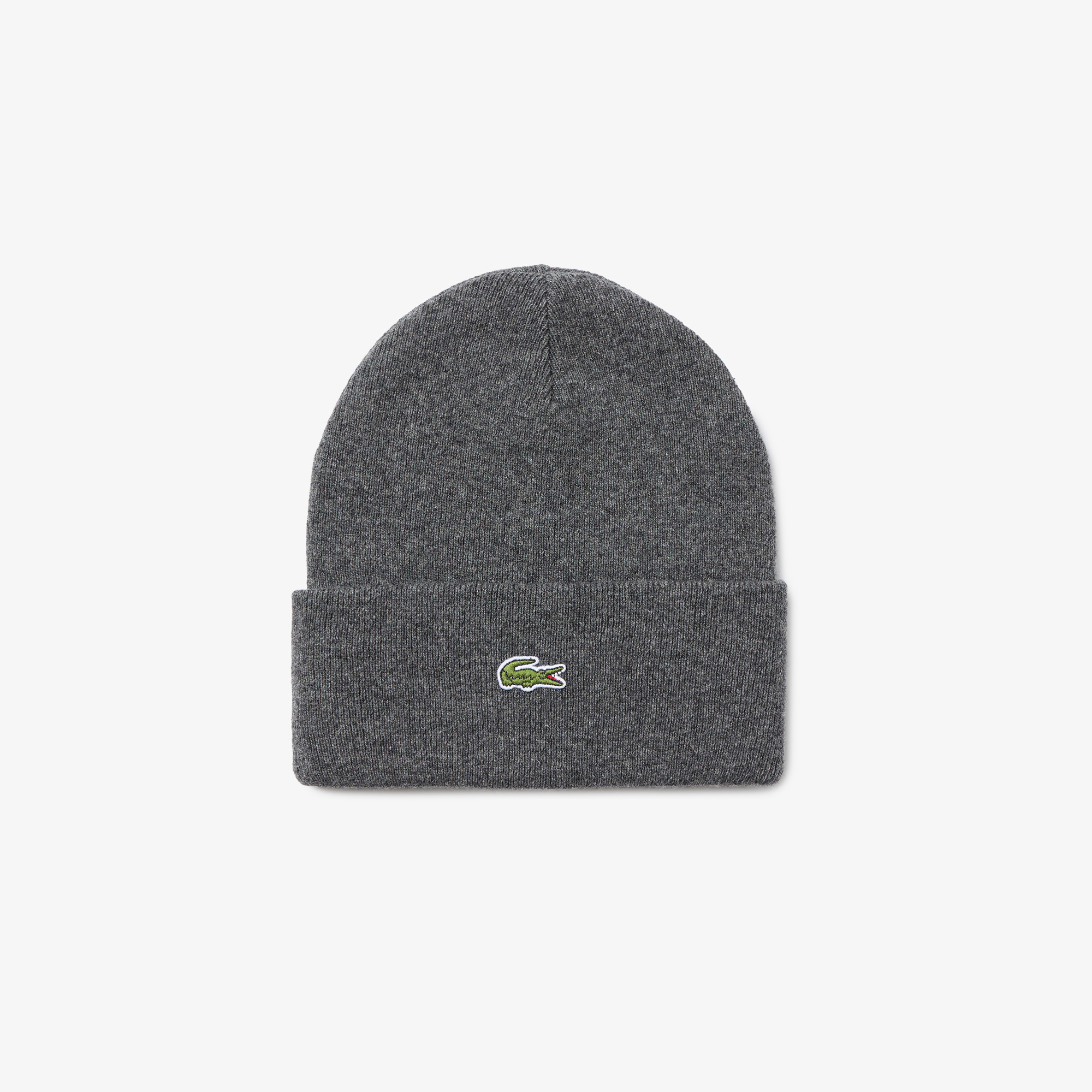 Шапка Lacoste в рубчик, серый, арт. rb9825