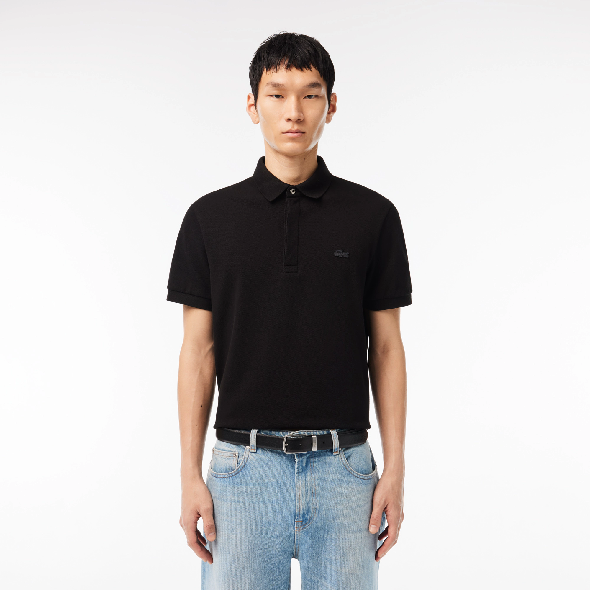 Ремень Lacoste из коровьей кожи RC4101 чёрный  Фото 3