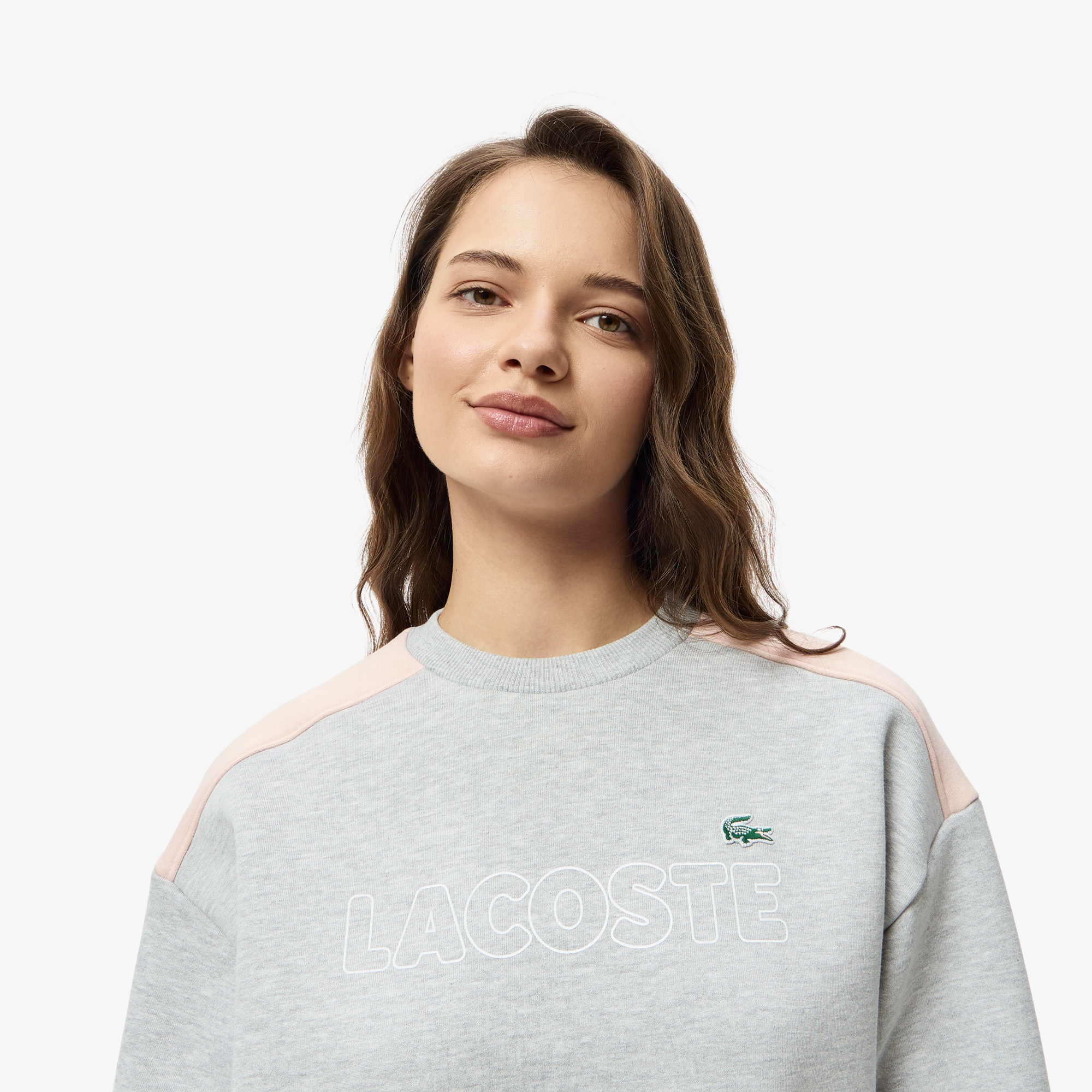 Женский свитшот Lacoste SF1252 серый  Фото 3
