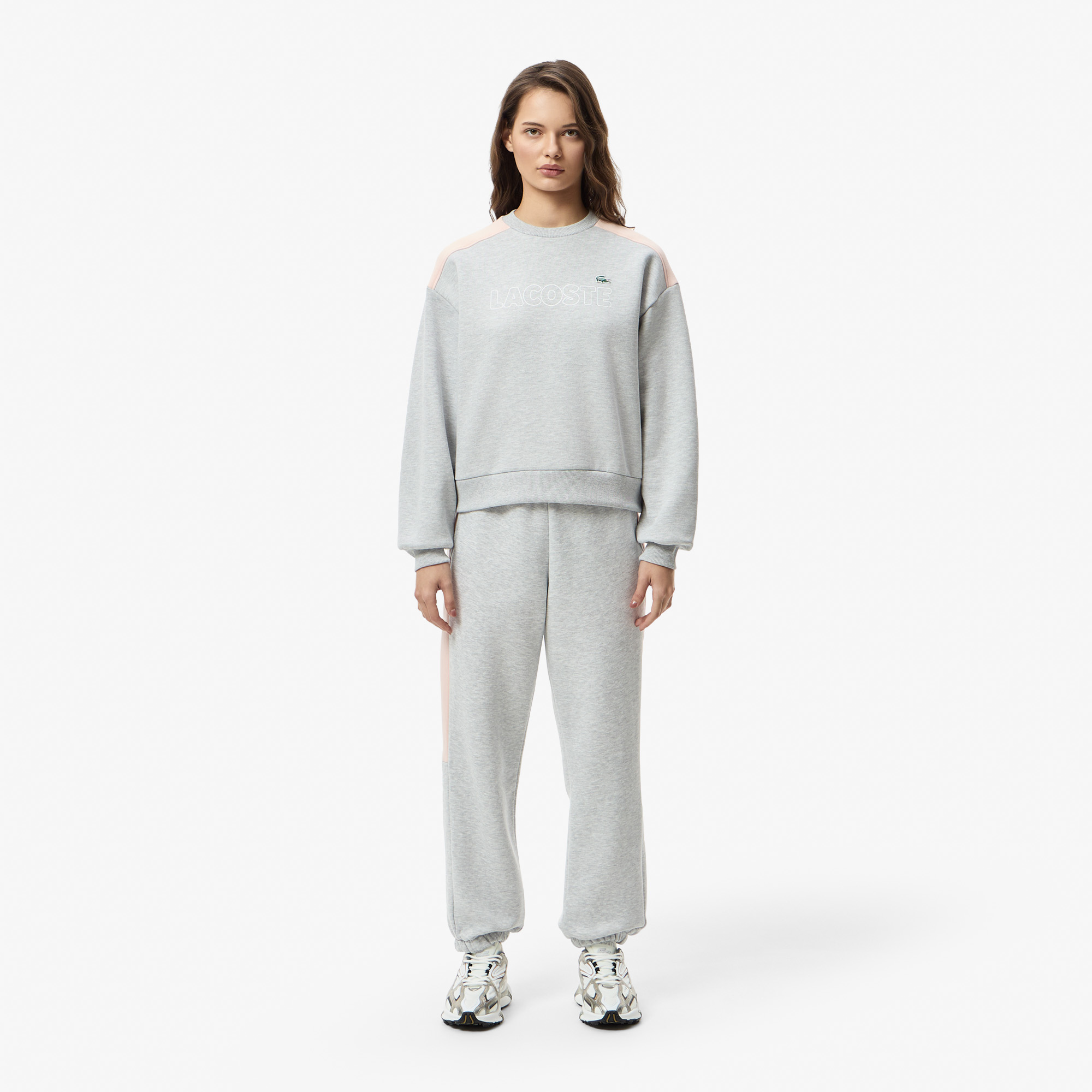 Женский свитшот Lacoste SF1252 серый  Фото 4