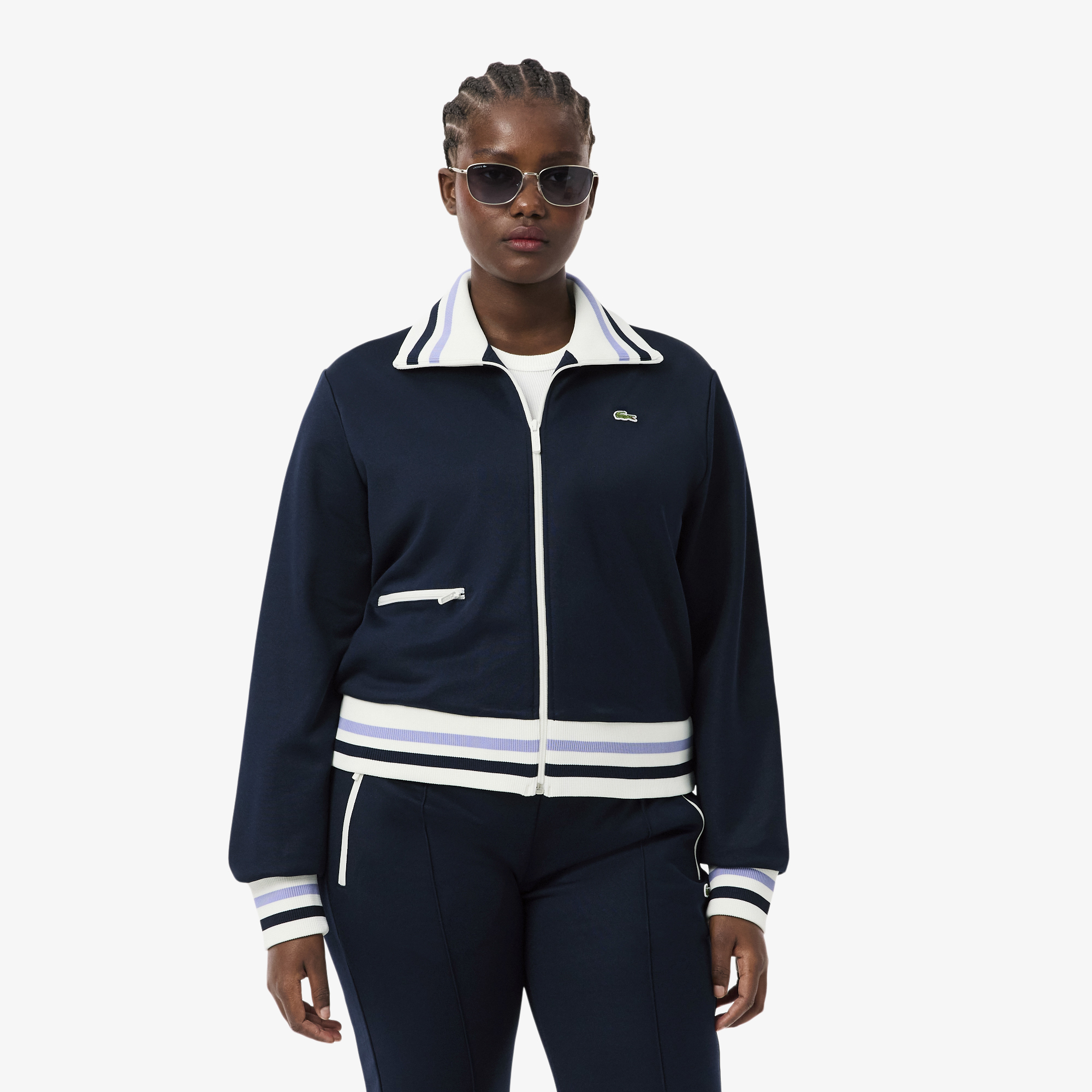 Женская толстовка Lacoste из органического хлопка SF5252 синий  Фото 5