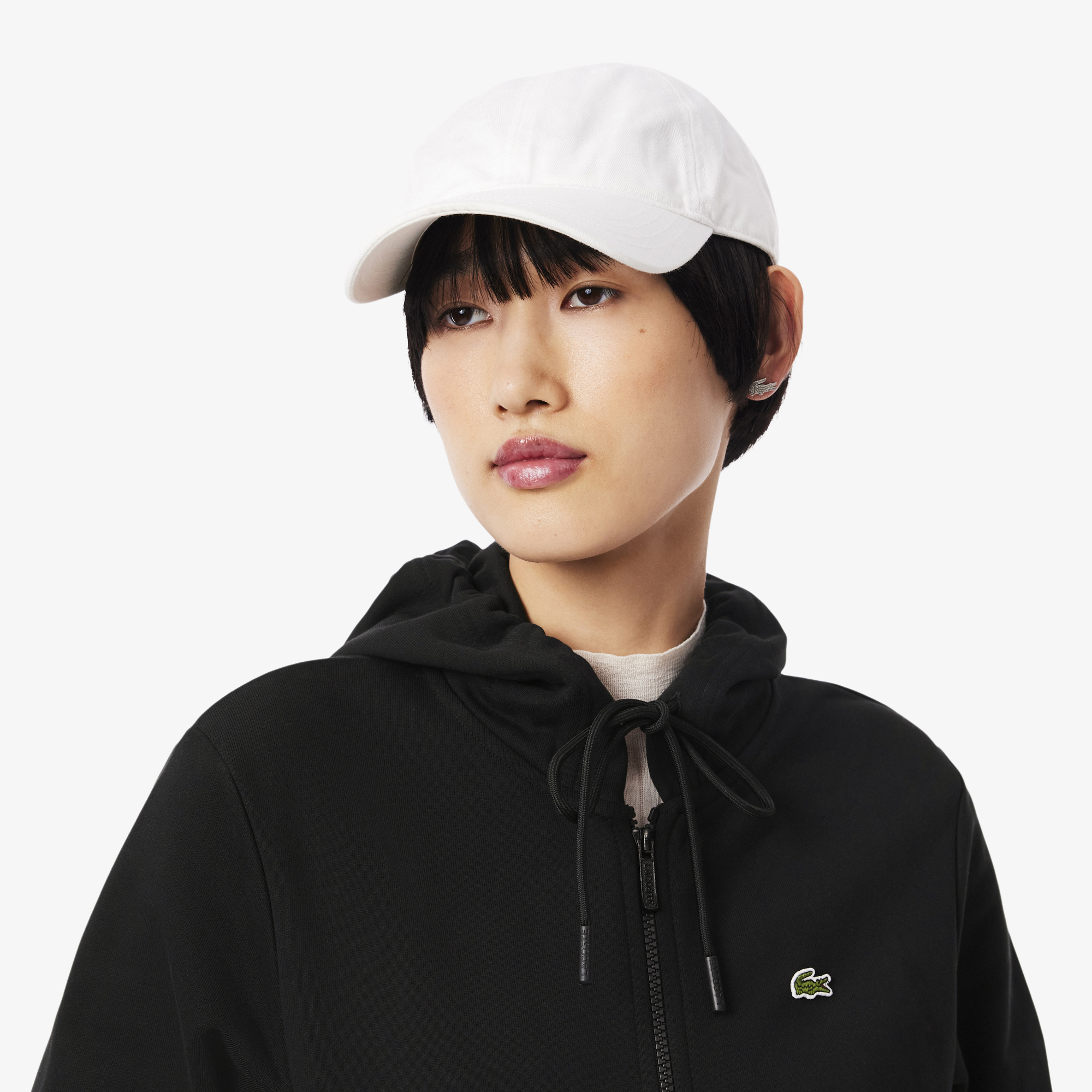 Женская толстовка Lacoste из органического хлопкаиз органического хлопка SF5256 чёрный  Фото 3