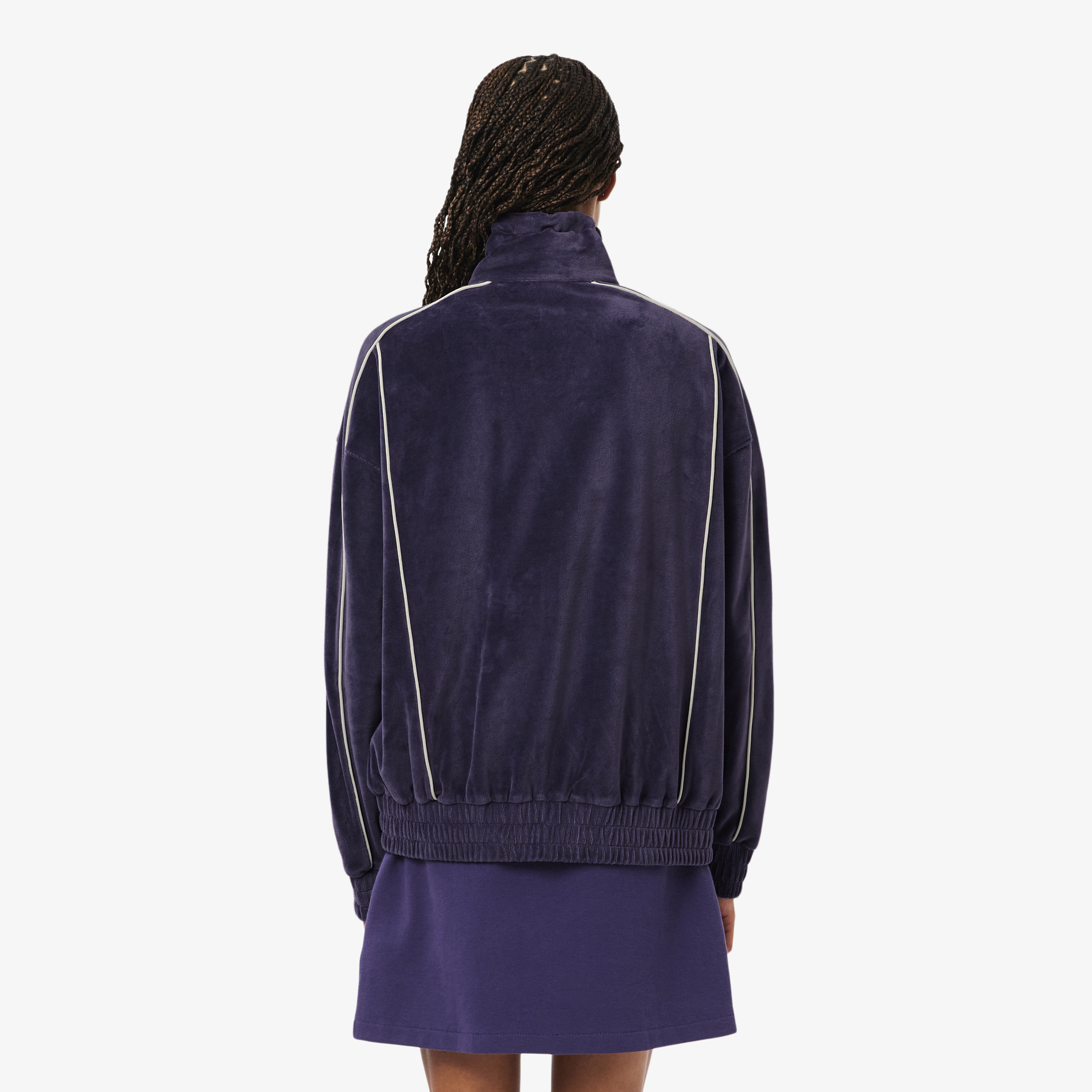 Женский свитшот Lacoste SF5280 фиолетовый  Фото 2