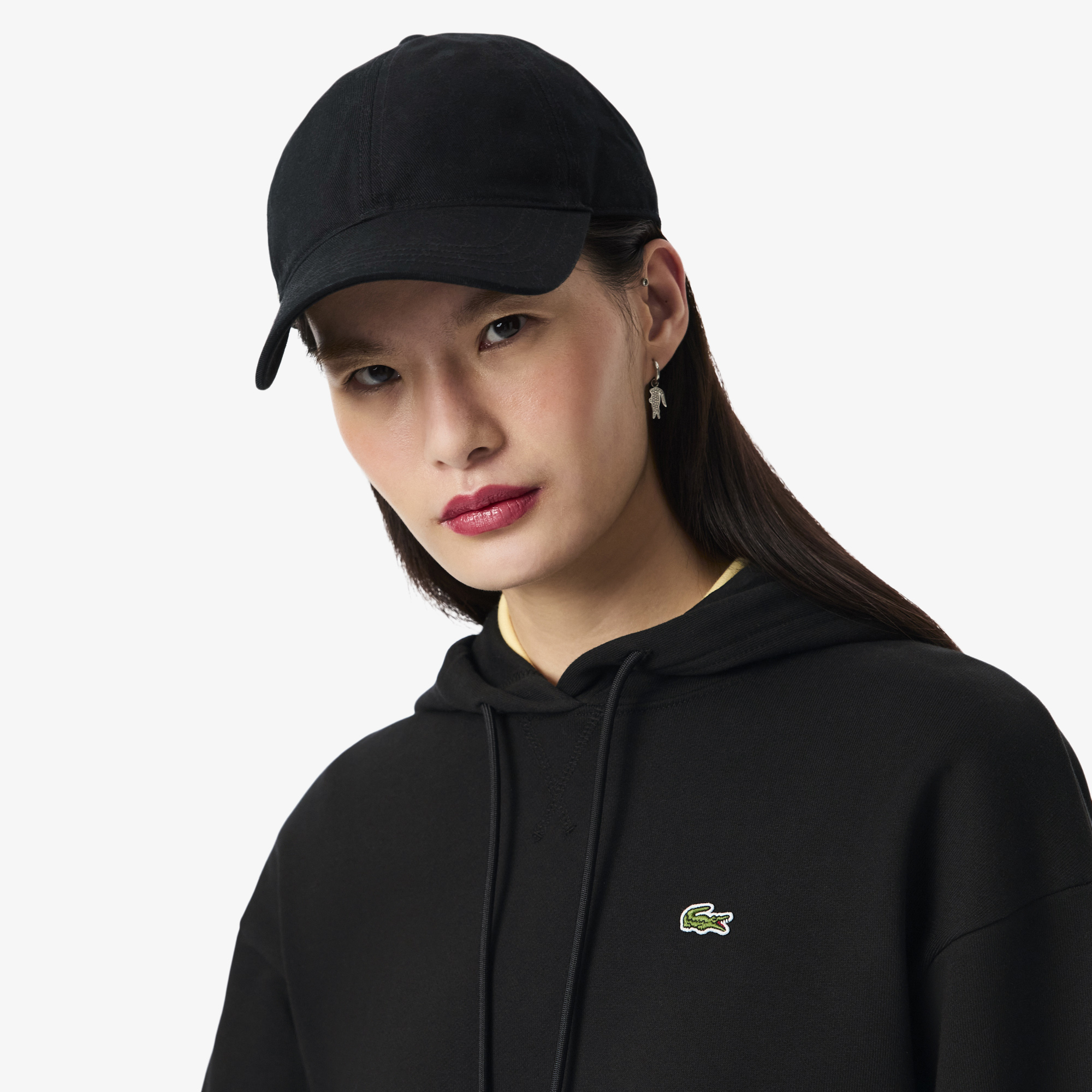 Женский свитшот Lacoste SF7612 черный  Фото 3