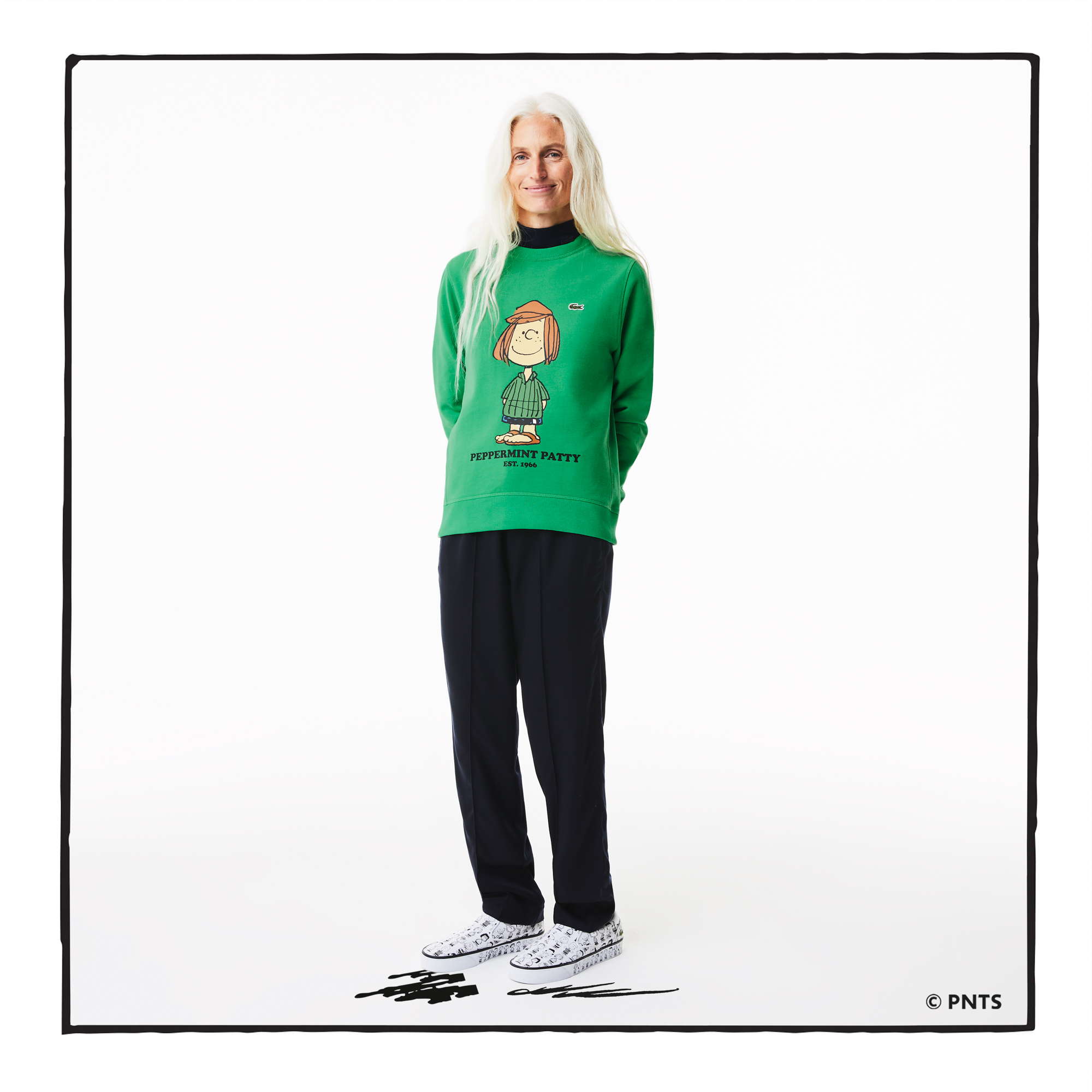 фото Хлопковая толстовка lacoste x peanuts l!ve