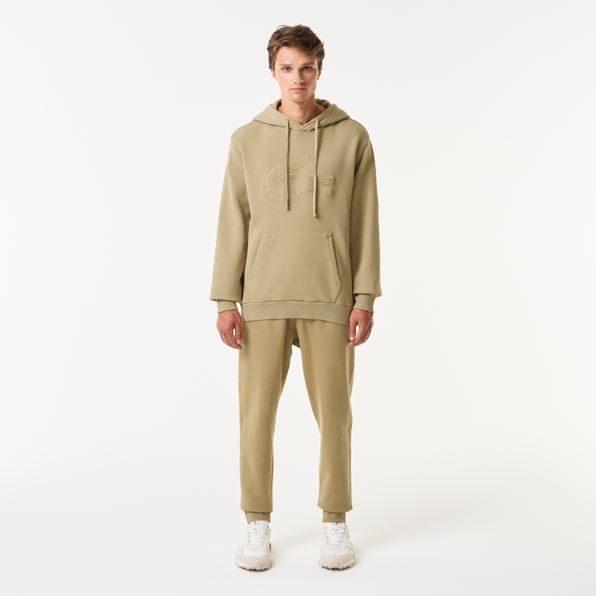 фото Мужское худи lacoste loose fit с капюшоном
