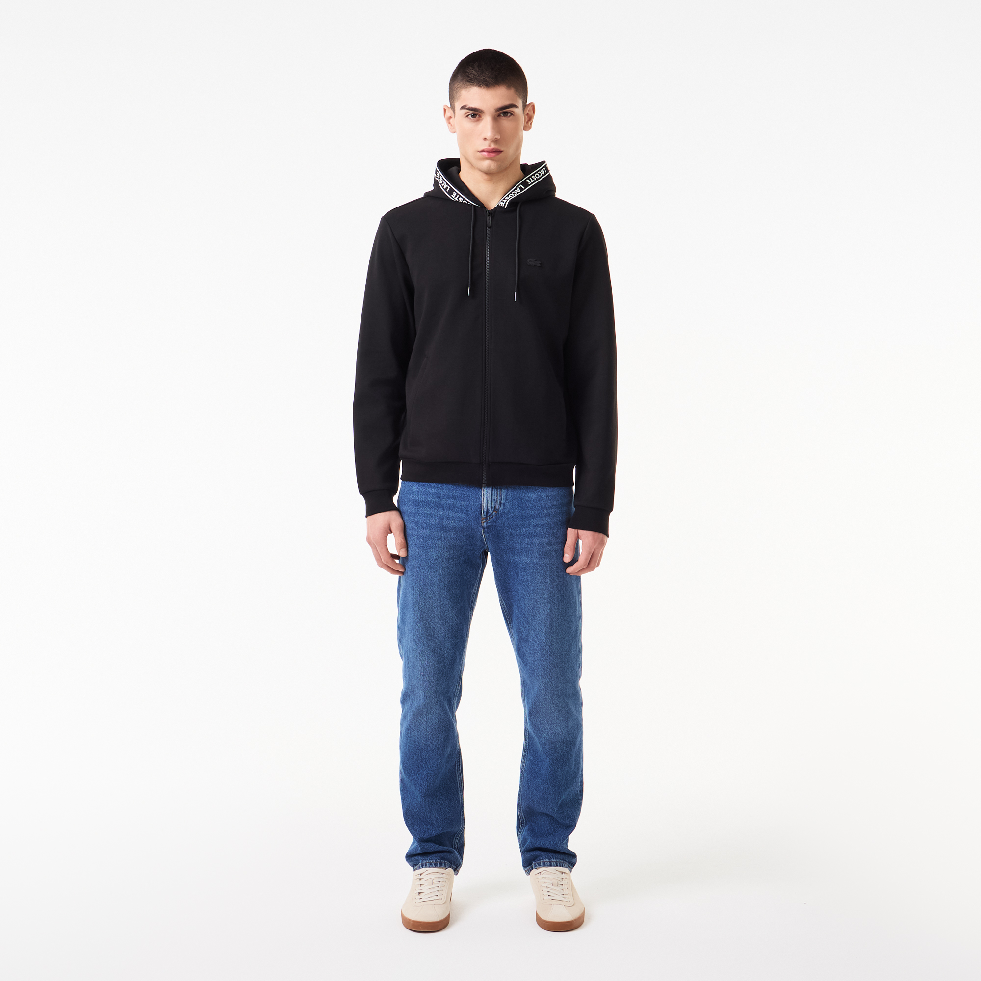 Мужская толстовка Lacoste с капюшоном на молнии