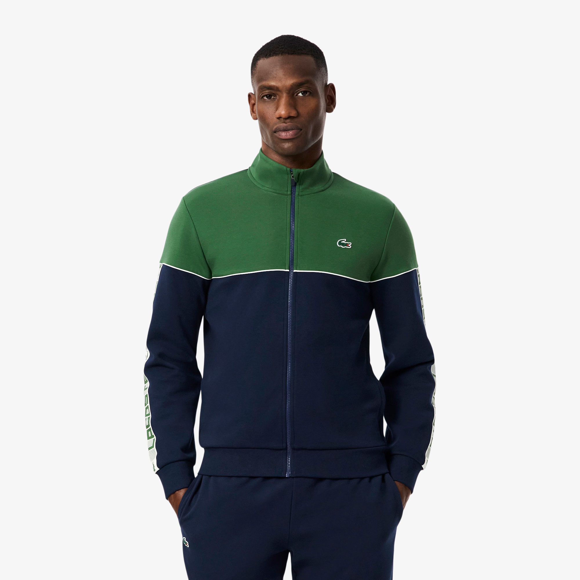 Мужской хлопковый свитшот Lacoste SH4751 синий 