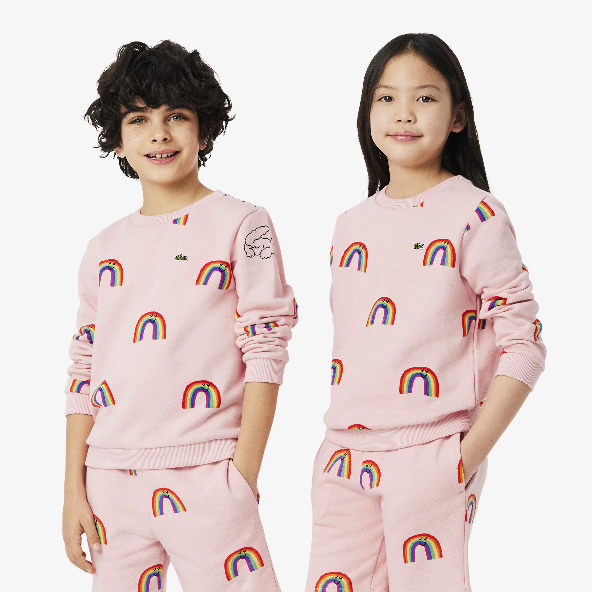 Детский свитшот Lacoste, розовый, арт. sj8433