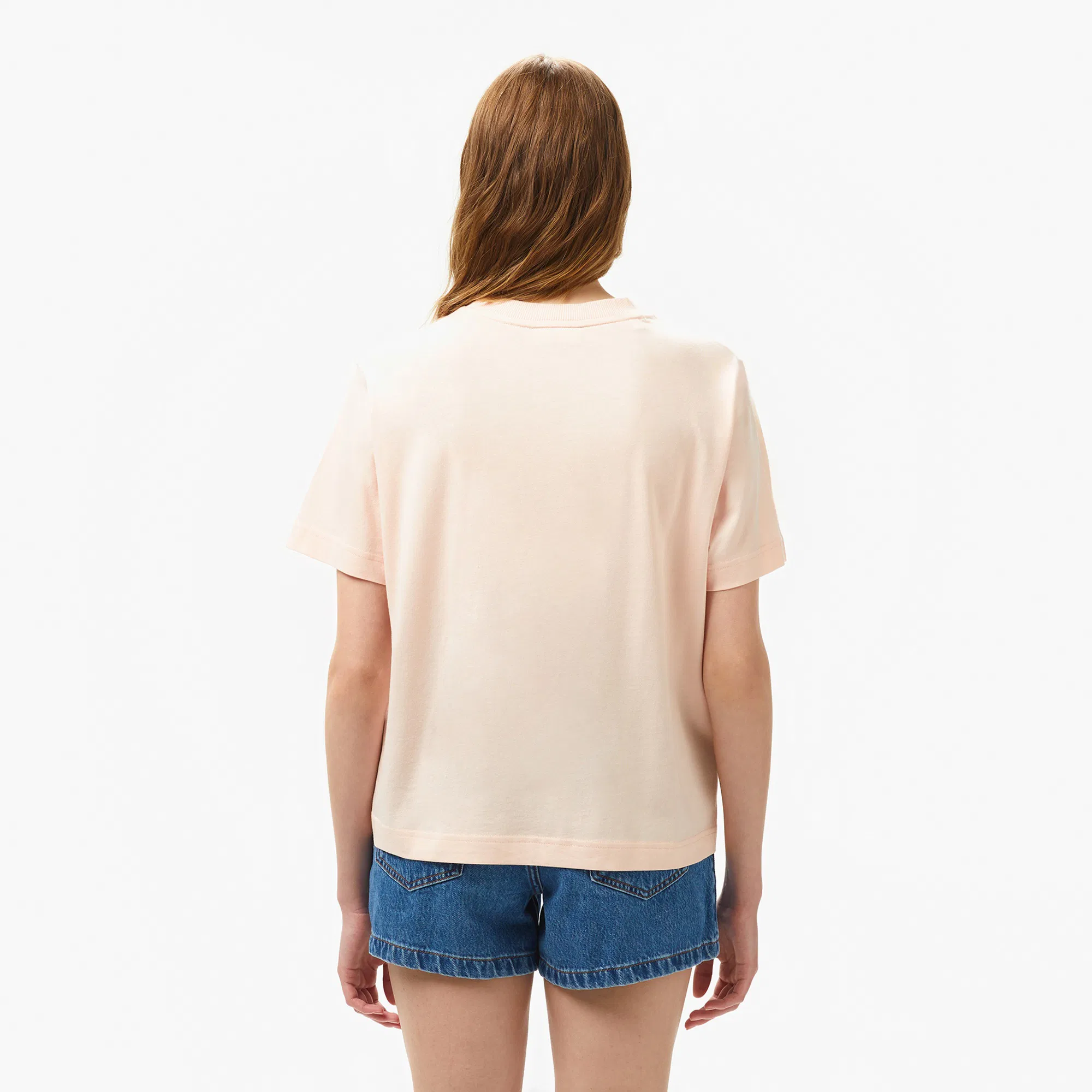 Женская футболка Lacoste TF0503 розовый  Фото 2