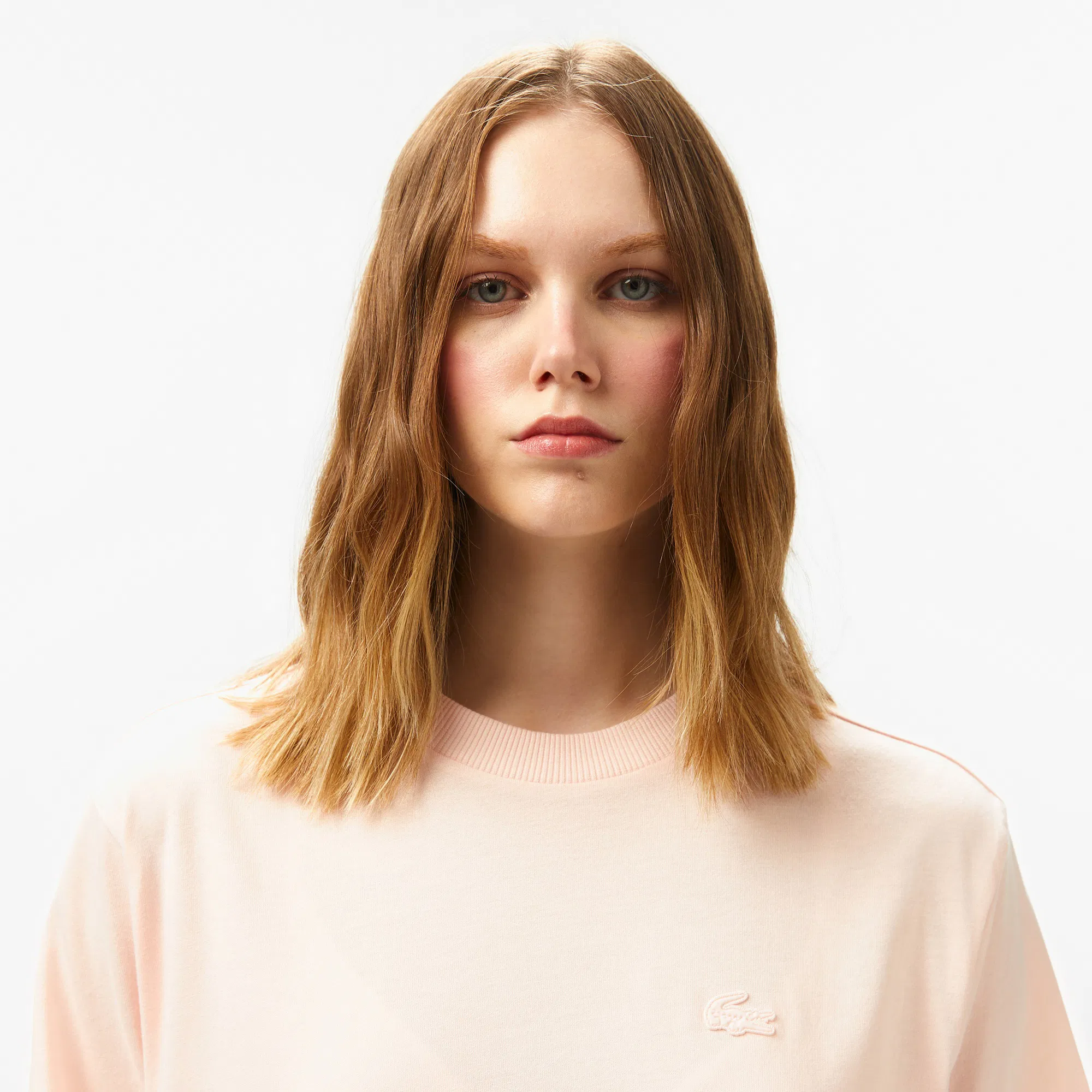 Женская футболка Lacoste TF0503 розовый  Фото 3