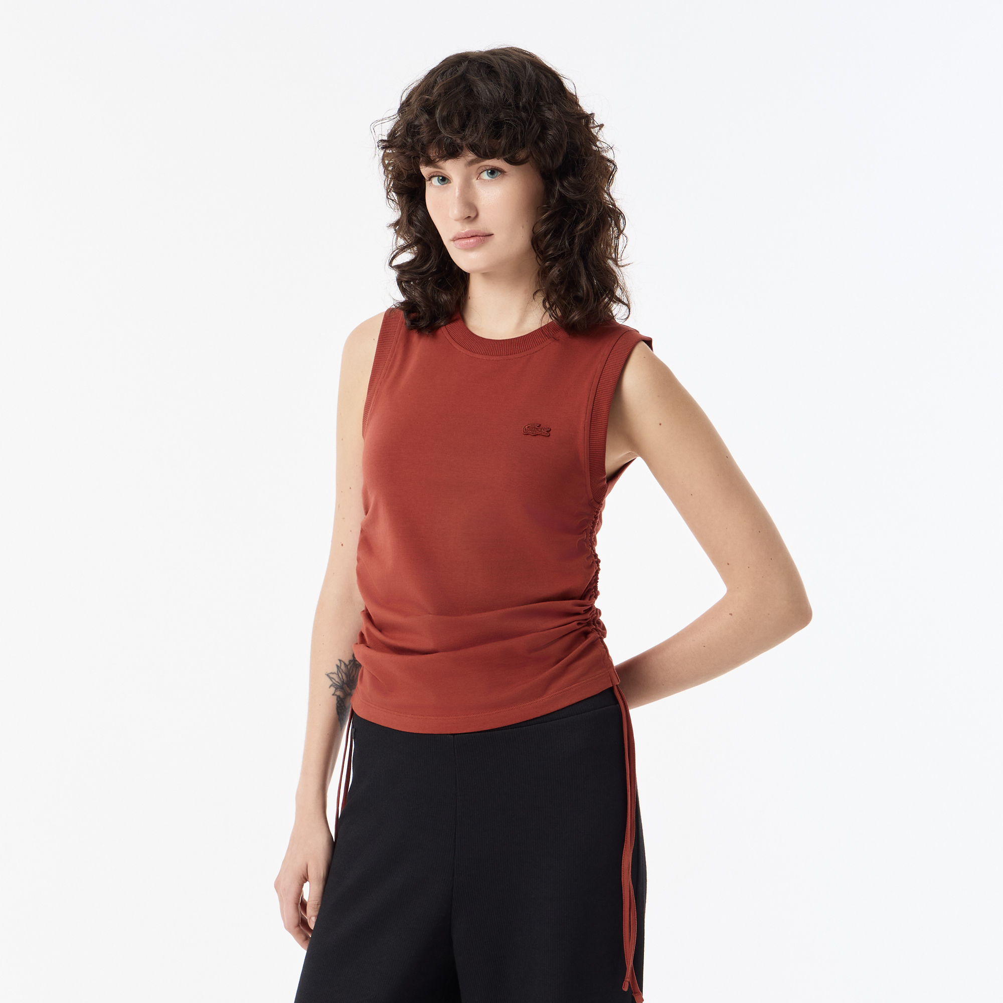 Женский топ Lacoste из эластичного хлопка