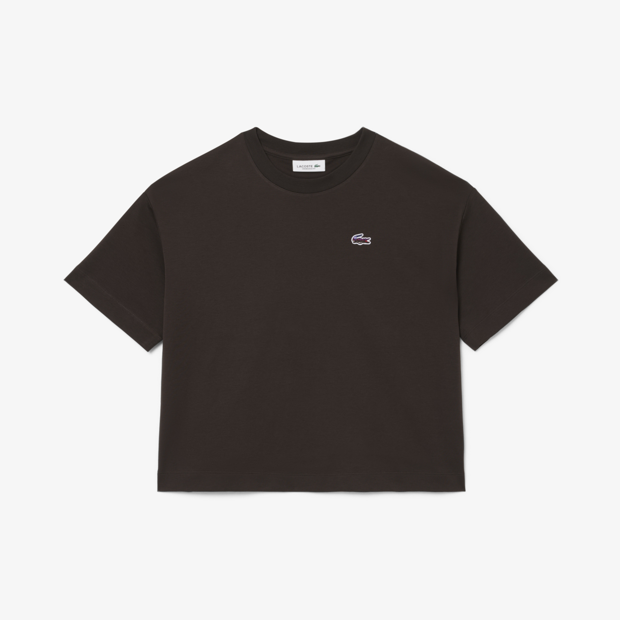 Женская футболка Lacoste TF5242 коричневый  Фото 4