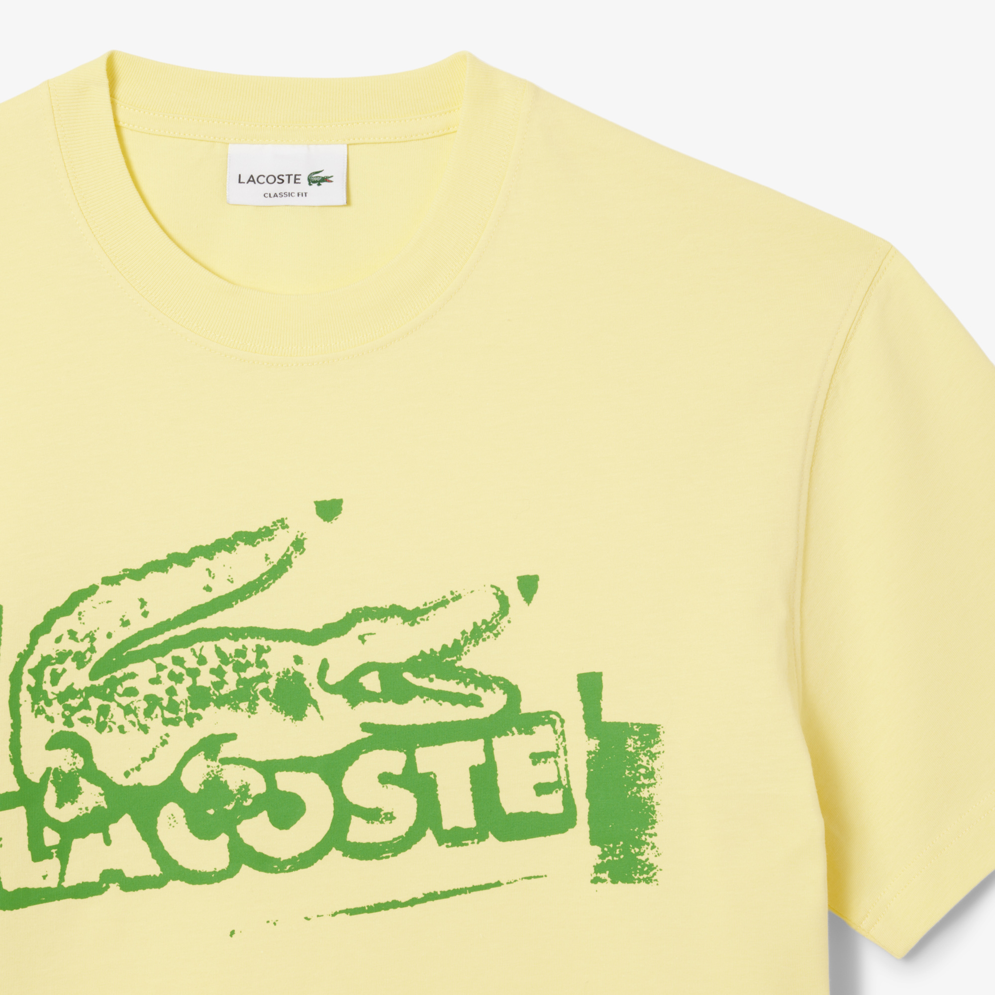 Мужская футболка Lacoste из органического хлопка TH0284 жёлтый  Фото 5