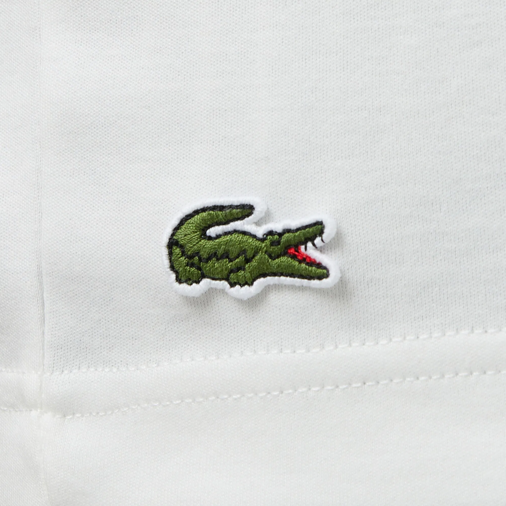 Мужская Футболка Lacoste из хлопка TH0590 белый  Фото 5