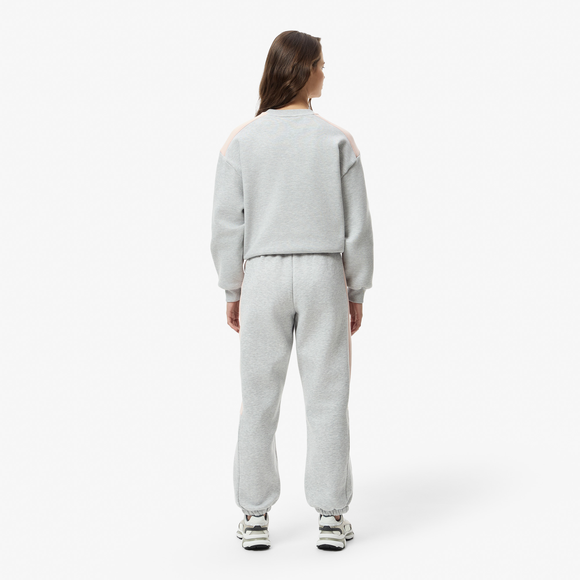 Женские хлопковые спортивные брюки Lacoste XF1253 серый  Фото 2