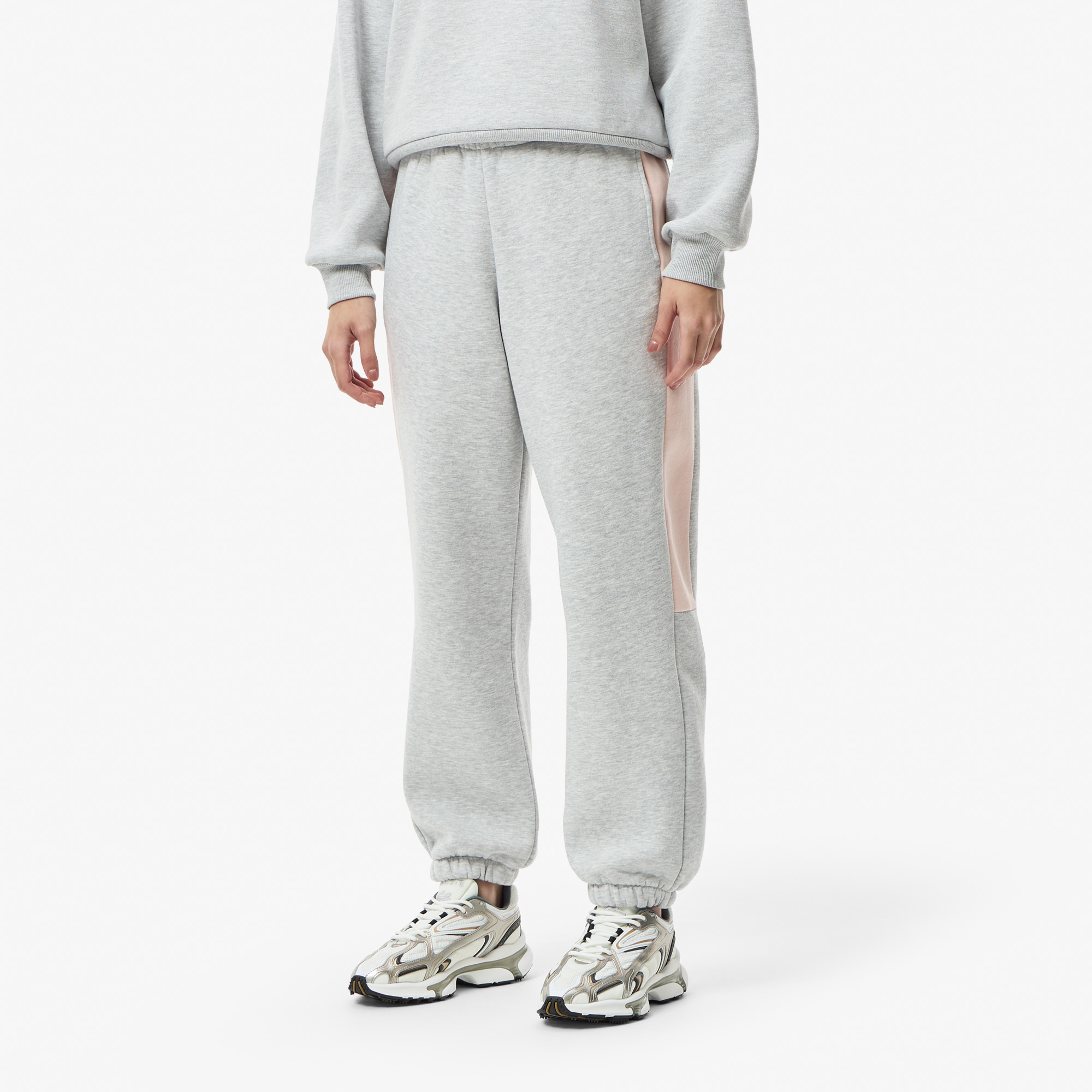 Женские хлопковые спортивные брюки Lacoste XF1253 серый  Фото 3