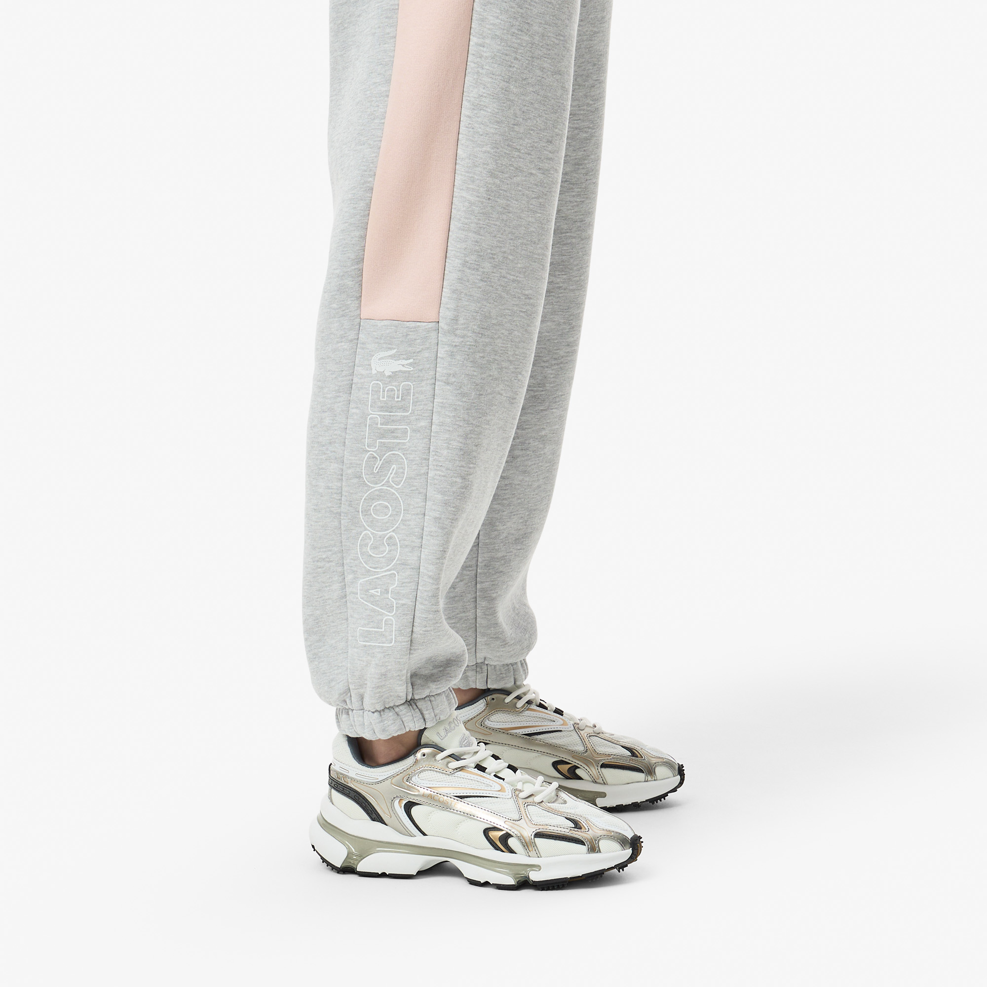 Женские хлопковые спортивные брюки Lacoste XF1253 серый  Фото 4