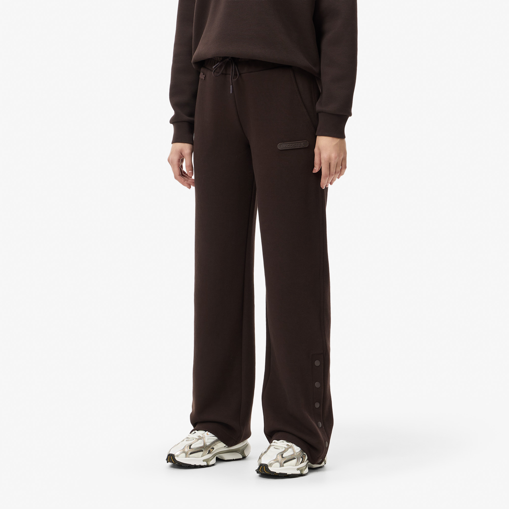 Женские спортивные брюки Lacoste XF2404 коричневый  Фото 3