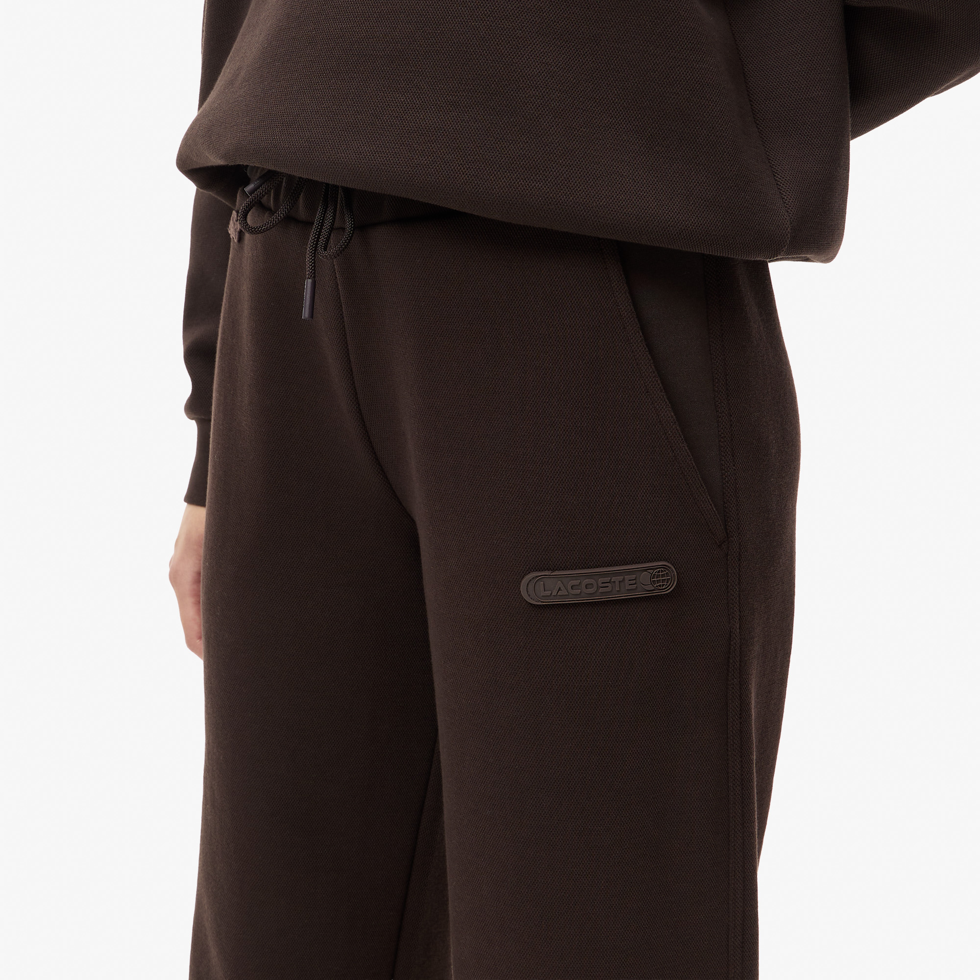 Женские спортивные брюки Lacoste XF2404 коричневый  Фото 4