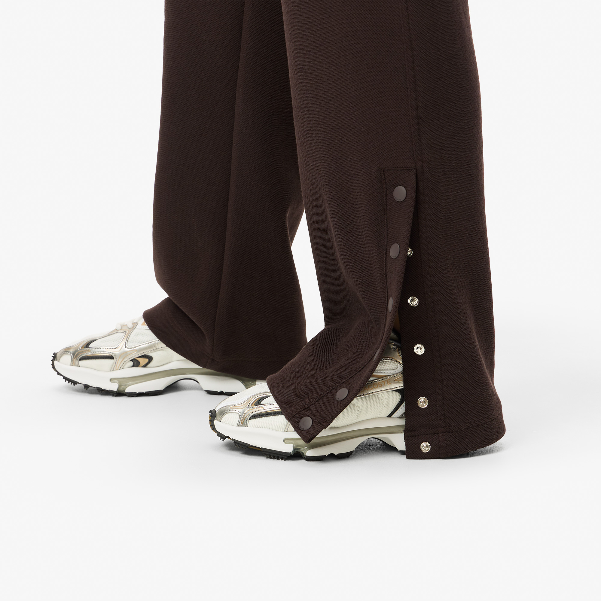 Женские спортивные брюки Lacoste XF2404 коричневый  Фото 5